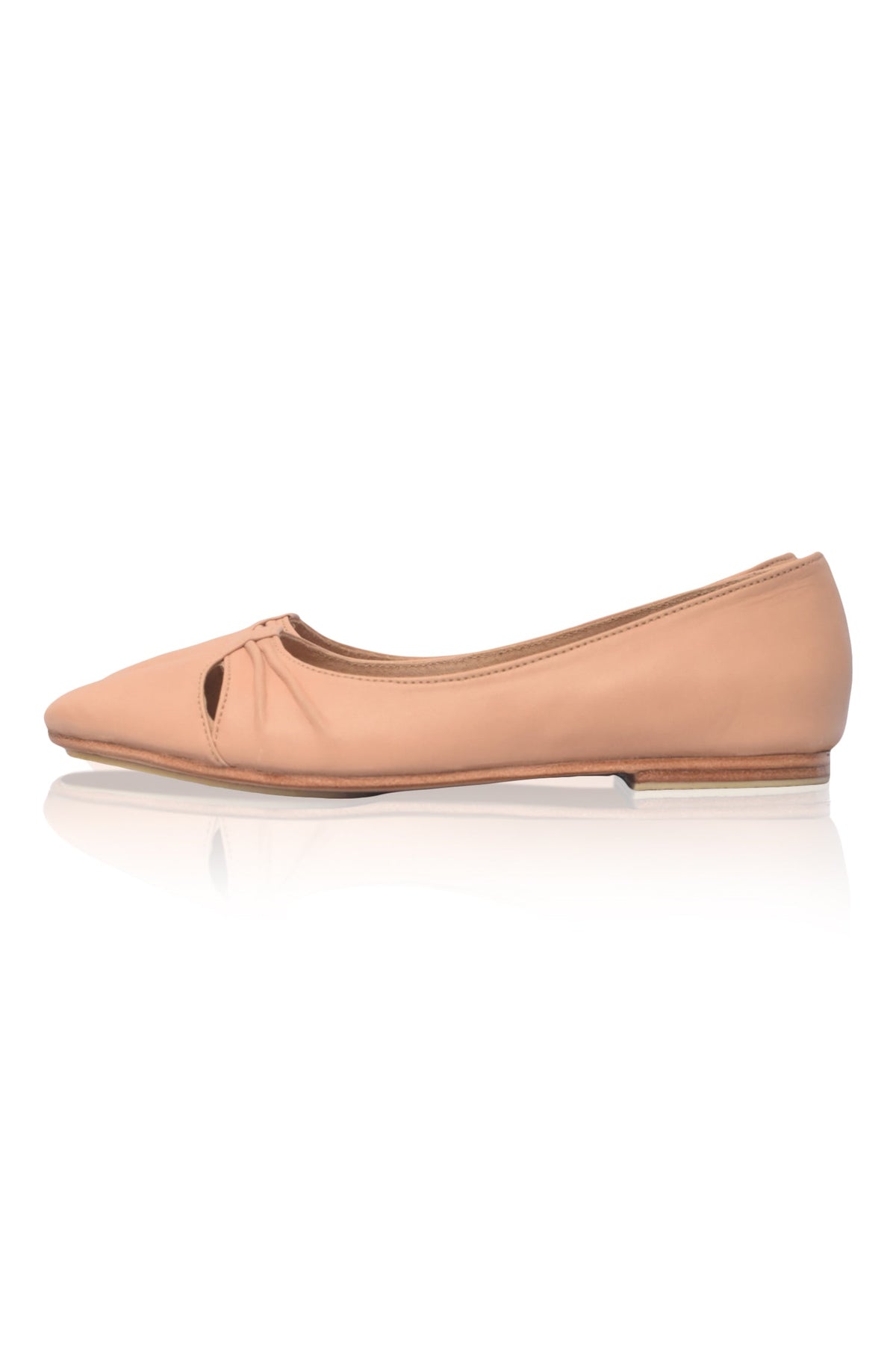 Siren Pointed Toe Leather Flats