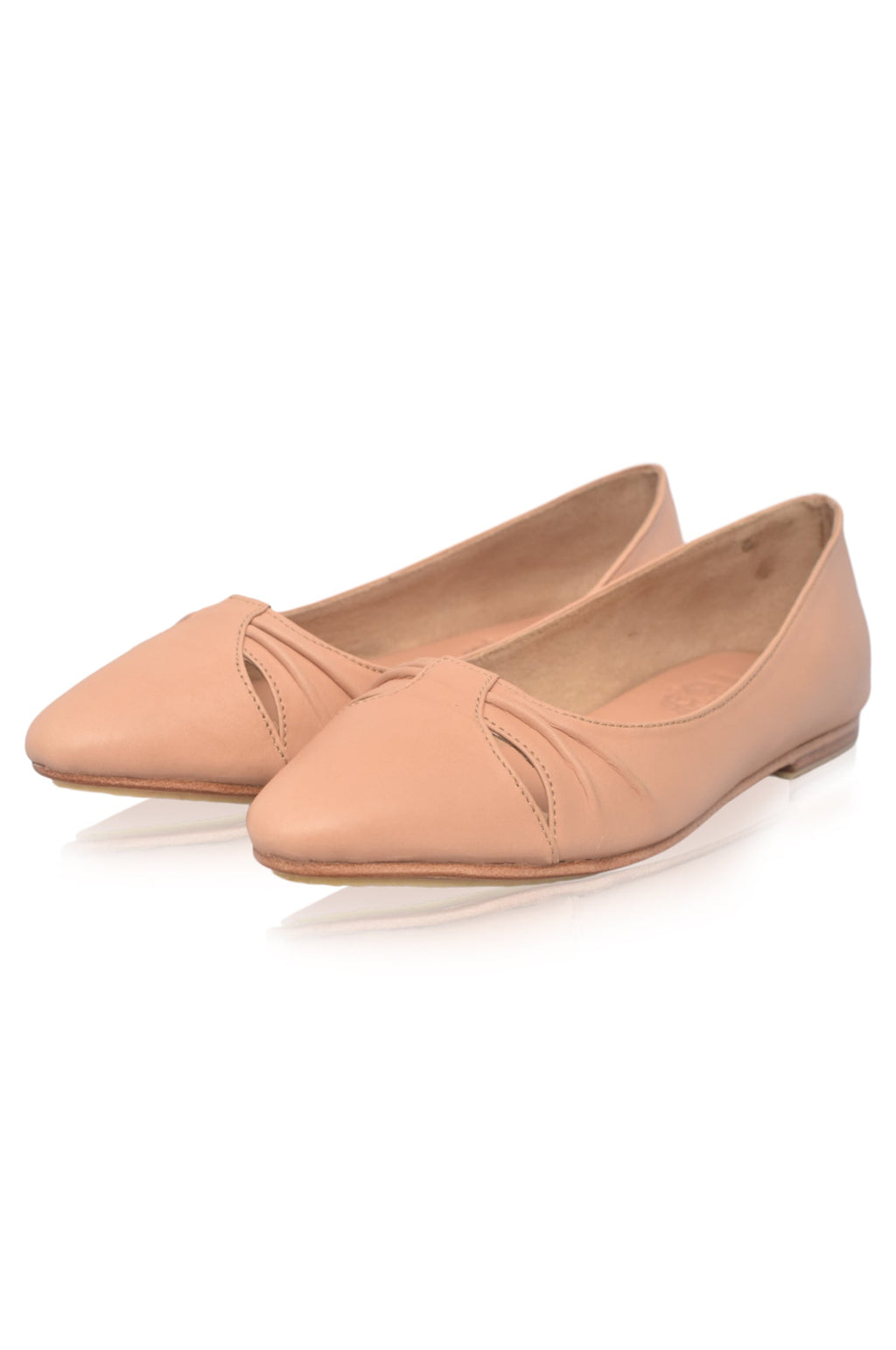 Siren Pointed Toe Leather Flats