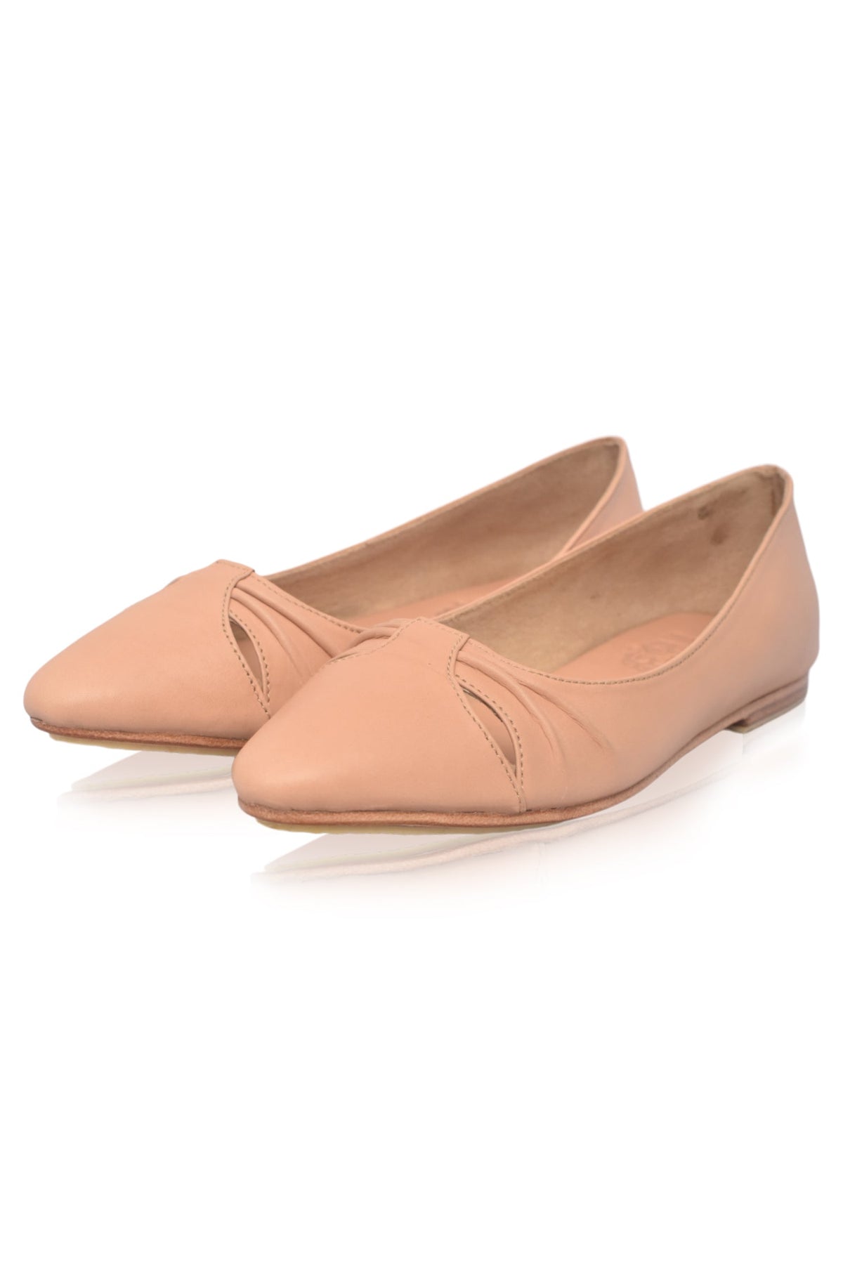 Siren Pointed Toe Leather Flats