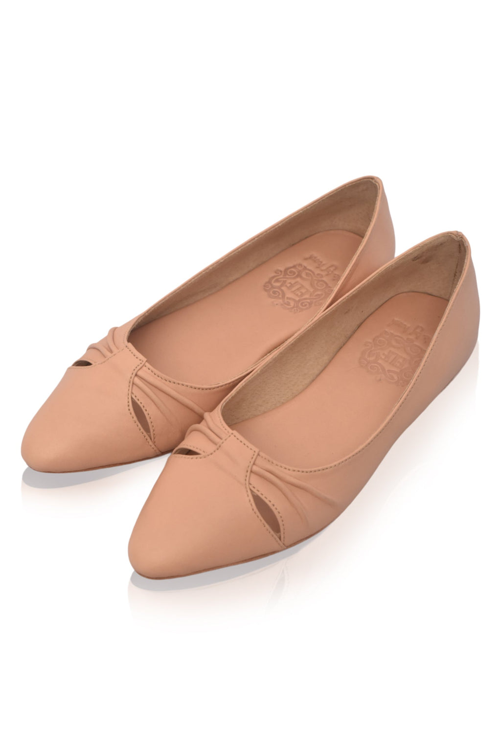 Siren Pointed Toe Leather Flats