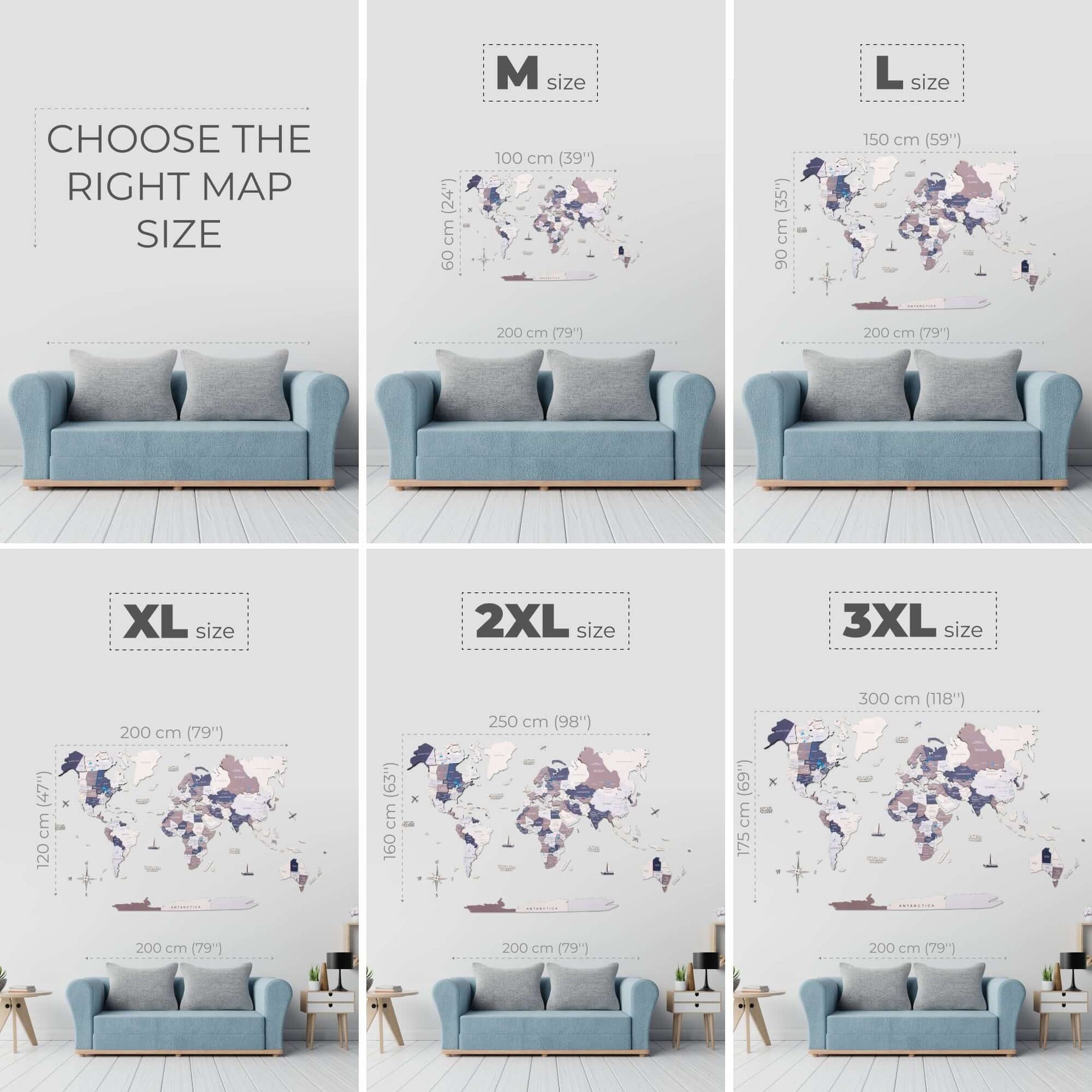 3D Wooden World Map Cruise – Coastal Modern Wall Decor