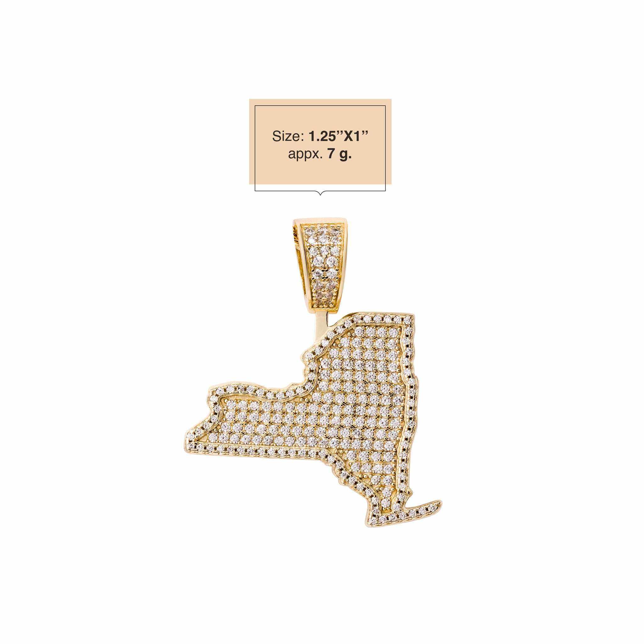 New York Pendant 925 Sterling Silver