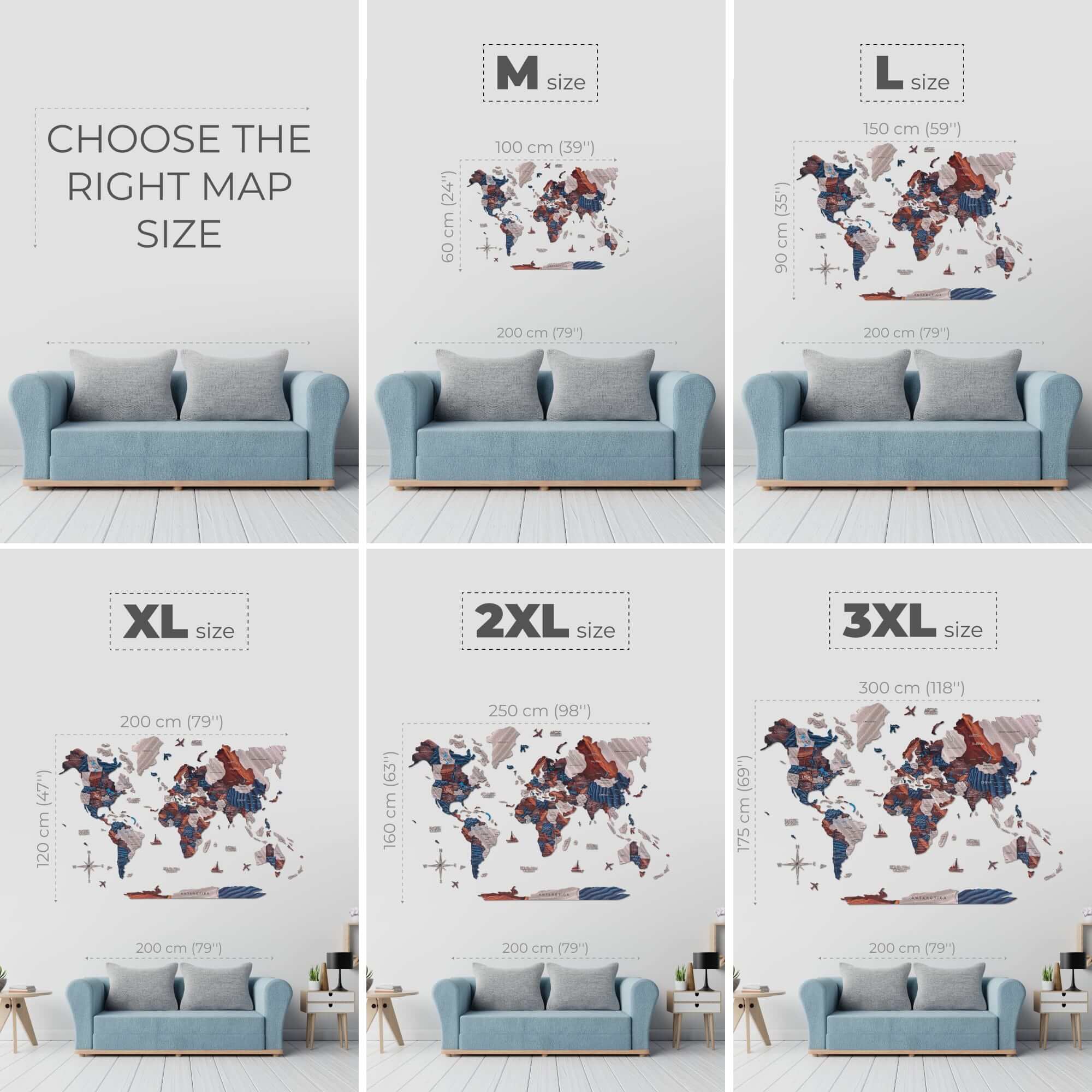 Interactive LED Wooden World Map 3.0 Luminous Wall Art
