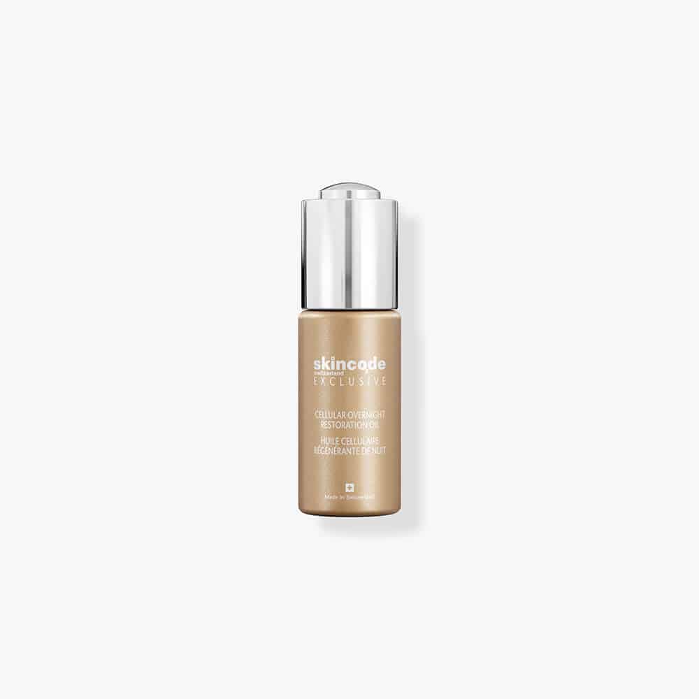 Bottle of Skincode Cellular Overnight Restoration Oil 50ML