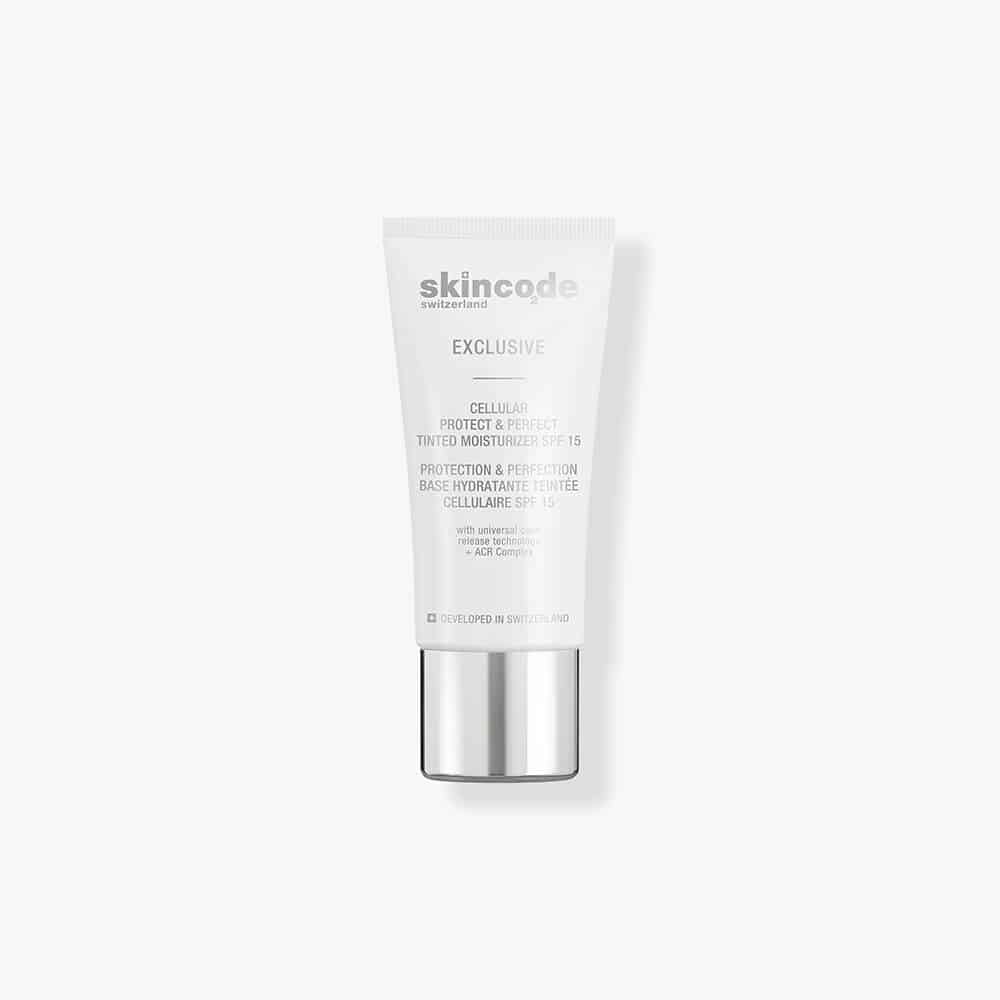 Skincode Cellular Protect & Perfect Tinted Moisturizer SPF 15 bottle, 30ml