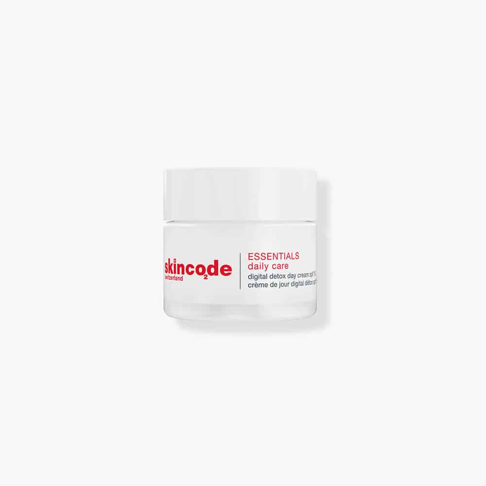 Skincode Digital Detox Day Cream SPF 15, 50ML protective face cream for blue light and UV defense.