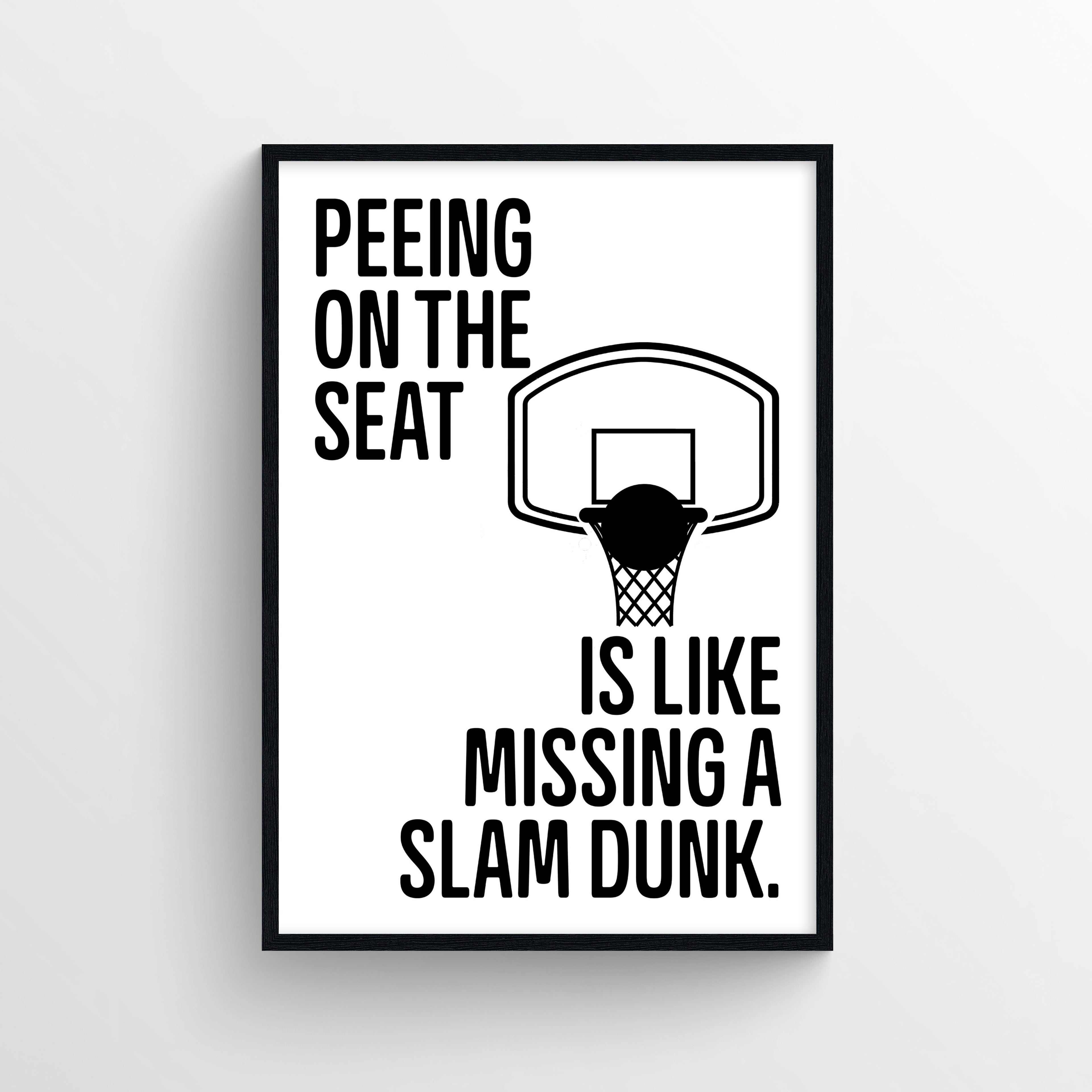 Slam Dunk Bathroom Poster