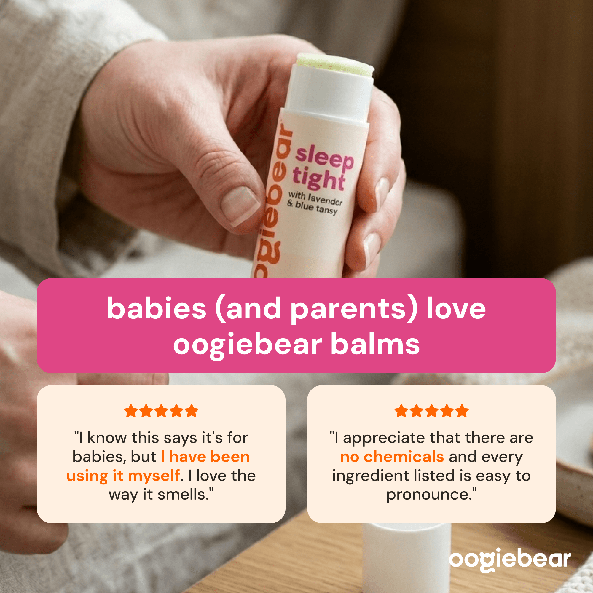 Organic Baby Sleep Balm with Lavender & Blue Tansy 0.5oz