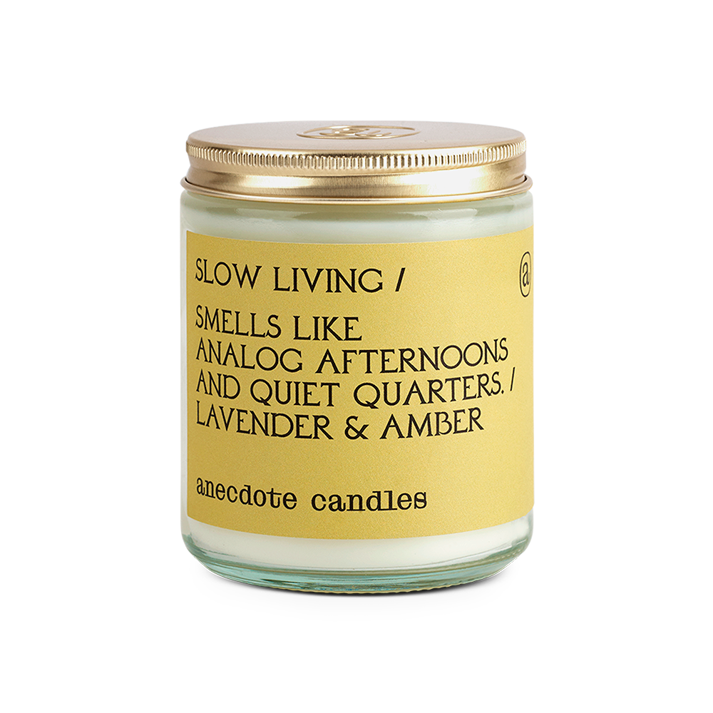 Slow Living Lavender Amber Candle
