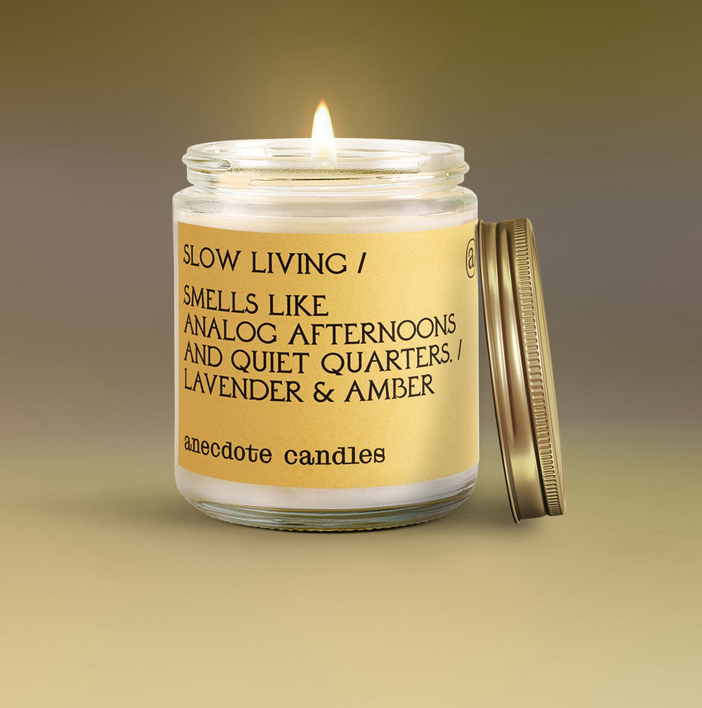 Slow Living Lavender Amber Candle