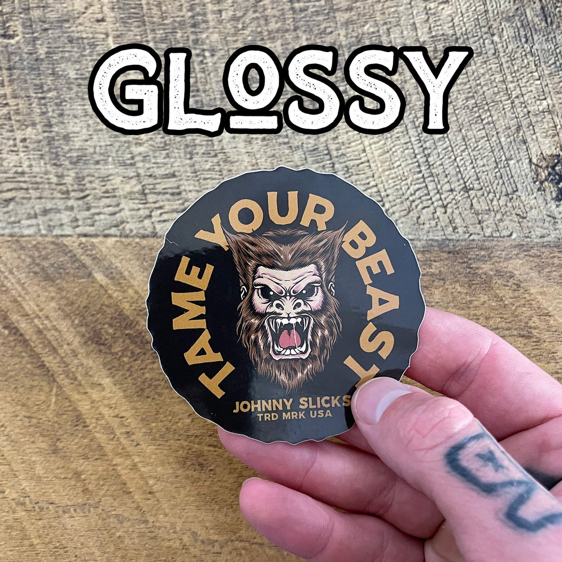 Tame Your Beast 5 Inch Round Vinyl Decal Sticker - Image 12