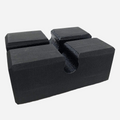 Small BenchBlokz 3-position elevation block in black for 28mm barbells