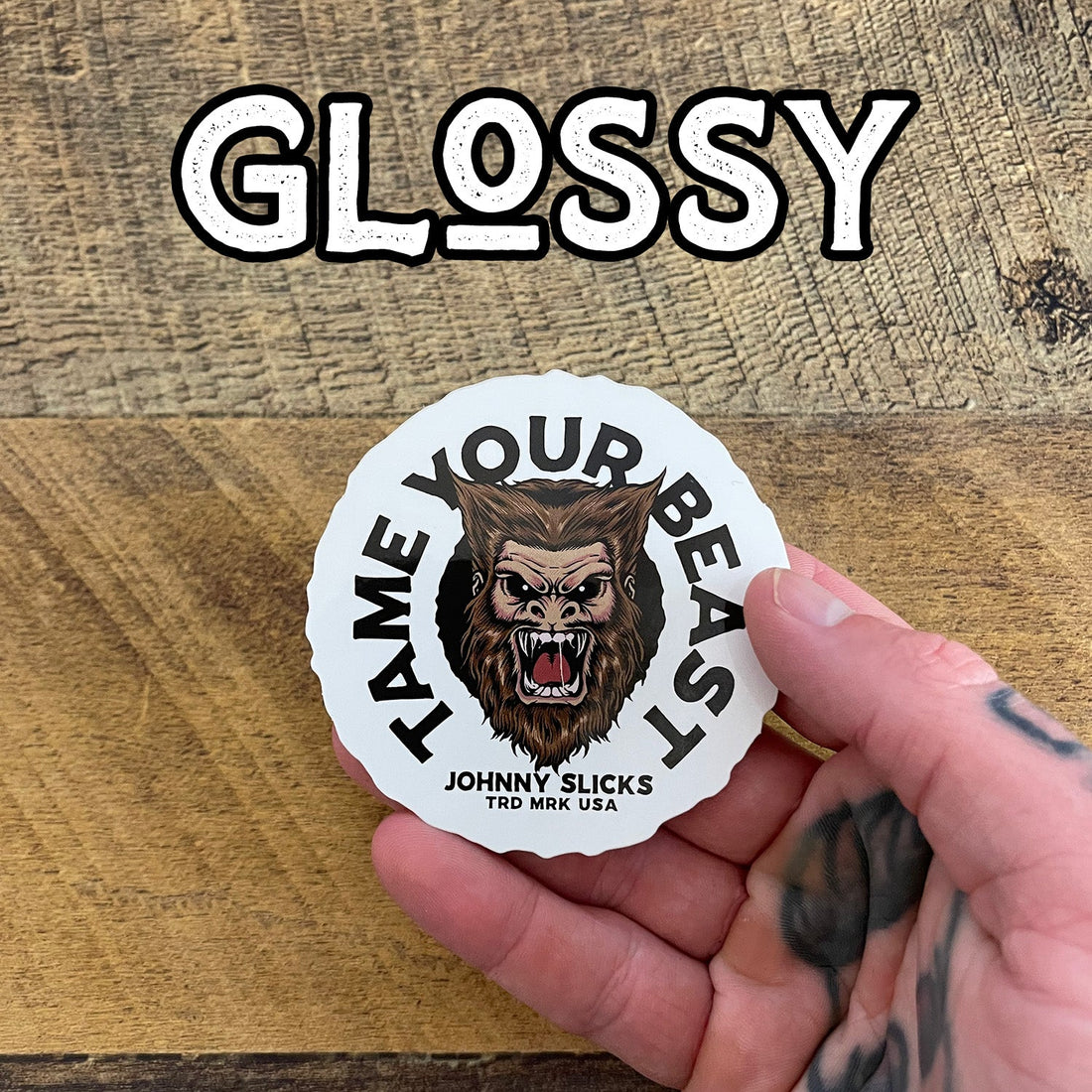 Tame Your Beast 5 Inch Round Vinyl Decal Sticker - Image 14