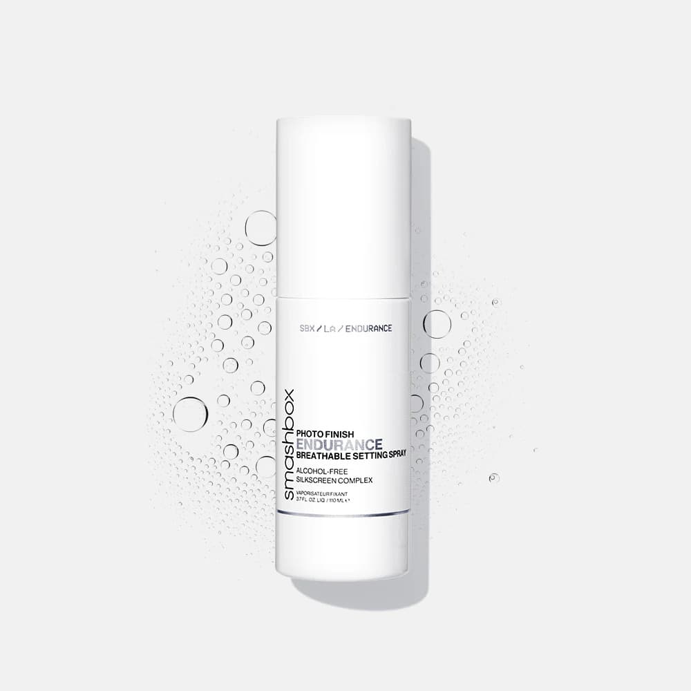Smashbox Photo Finish Fixate Breathable Setting Spray 110ml bottle in minimalist white packaging