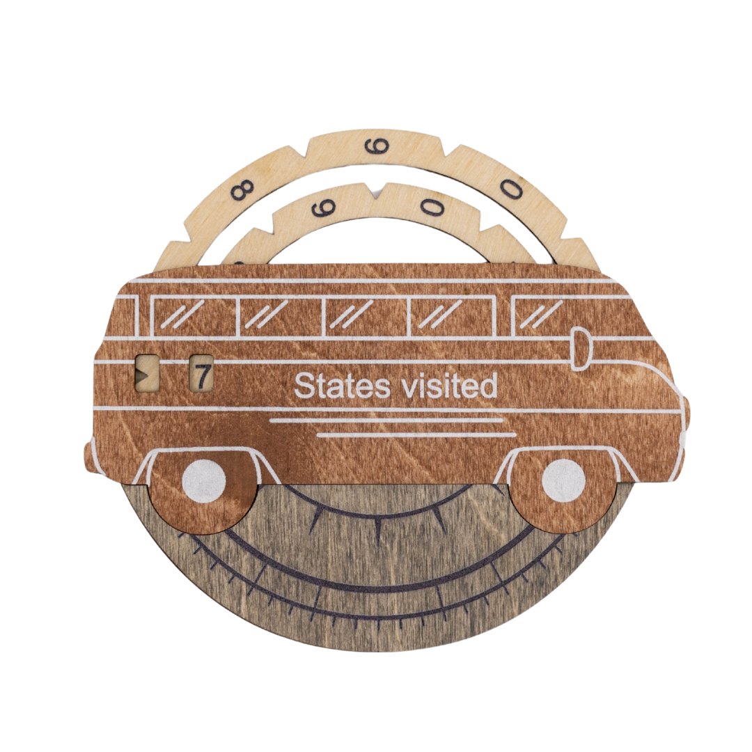 Smokey finish 3D Wooden USA Map featuring deep earthy tones