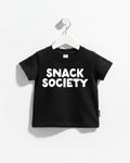 Snack Society minimalist graphic tee for kids available in black and white