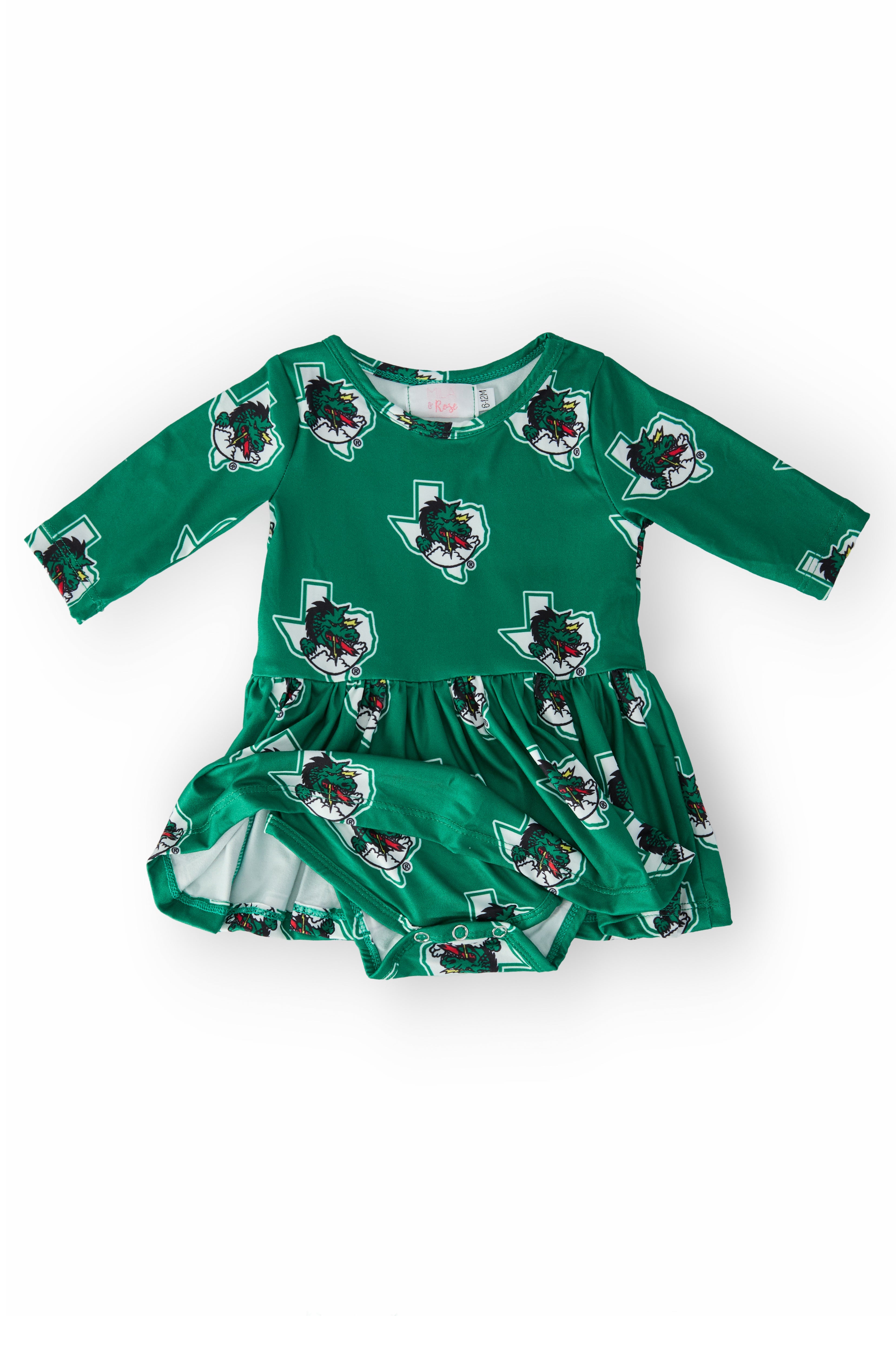 SALE Southlake Carroll Dragons 3/4 Sleeve Twirl Bodysuit