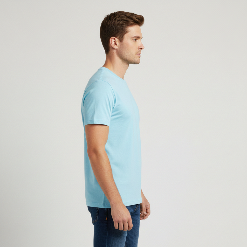 Retro Ring-Spun Crew Neck T-Shirt Black 2100 - Image 44