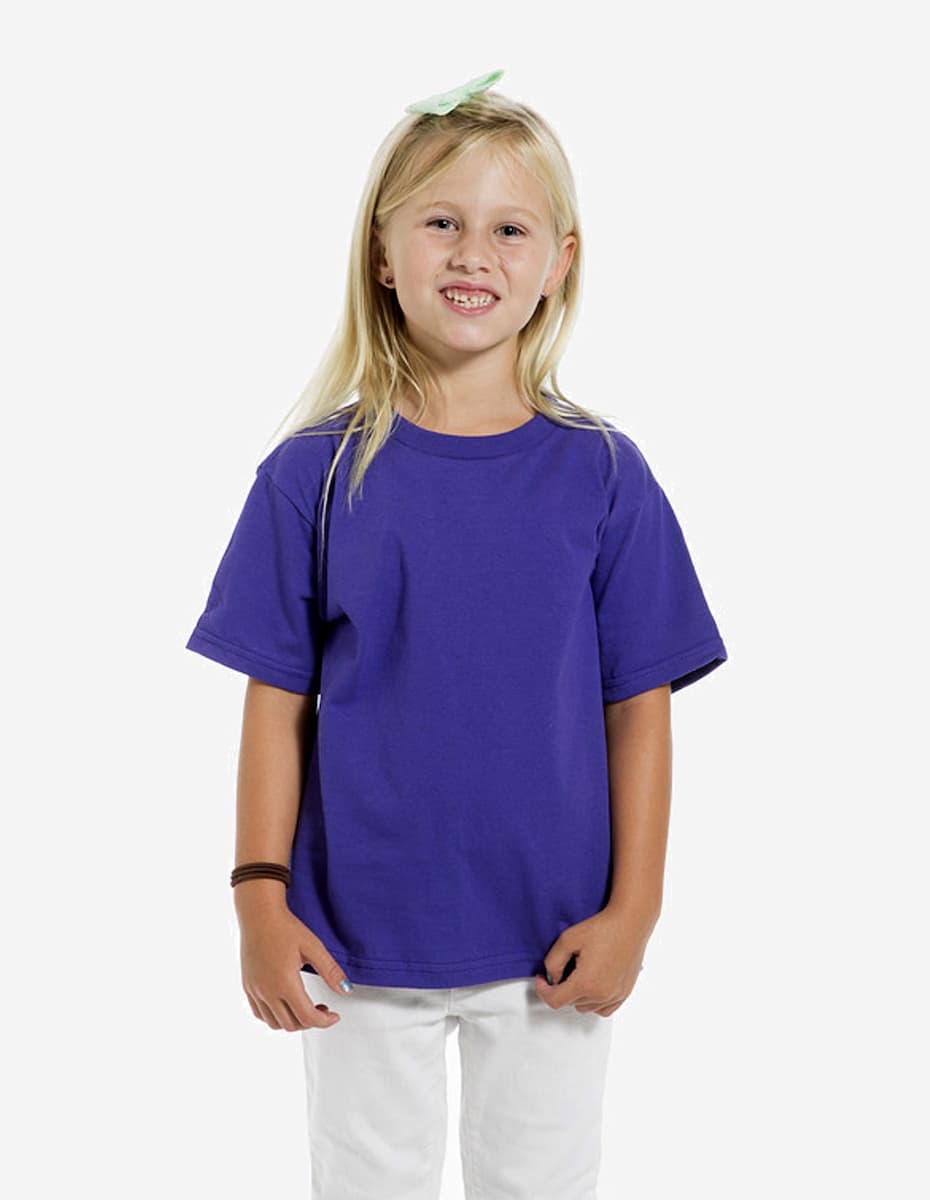 Kid's Basic Crew Neck T-Shirt Soft Cotton Blend Solid Color Tee - Image 10