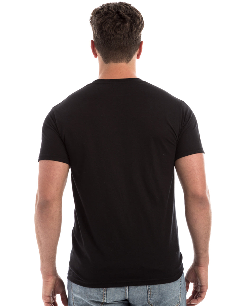 Retro Ring-Spun Crew Neck T-Shirt Black 2100 - Image 3