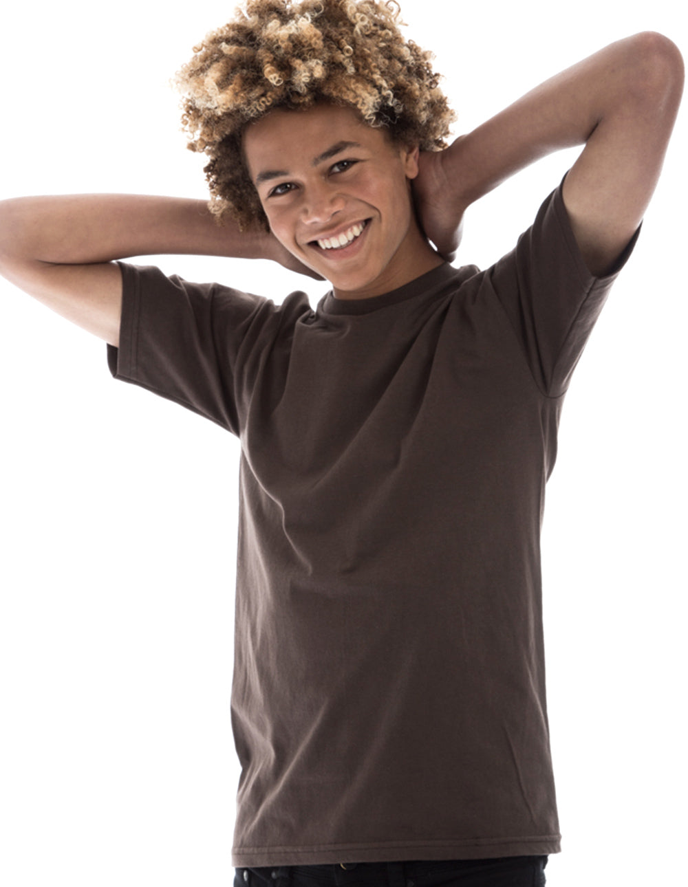 Retro Ring-Spun Crew Neck T-Shirt Black 2100 - Image 7