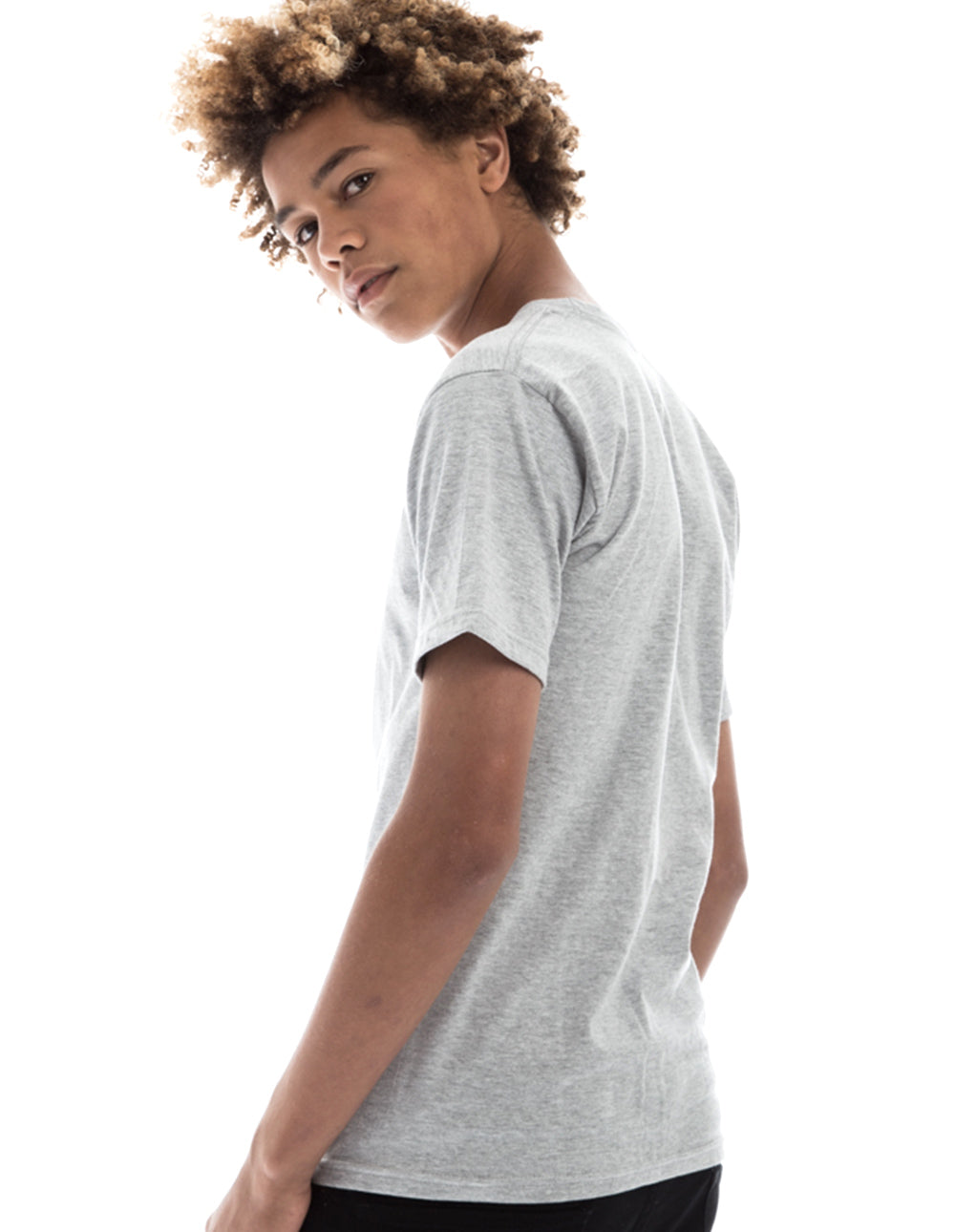 Retro Ring-Spun Crew Neck T-Shirt Black 2100 - Image 11