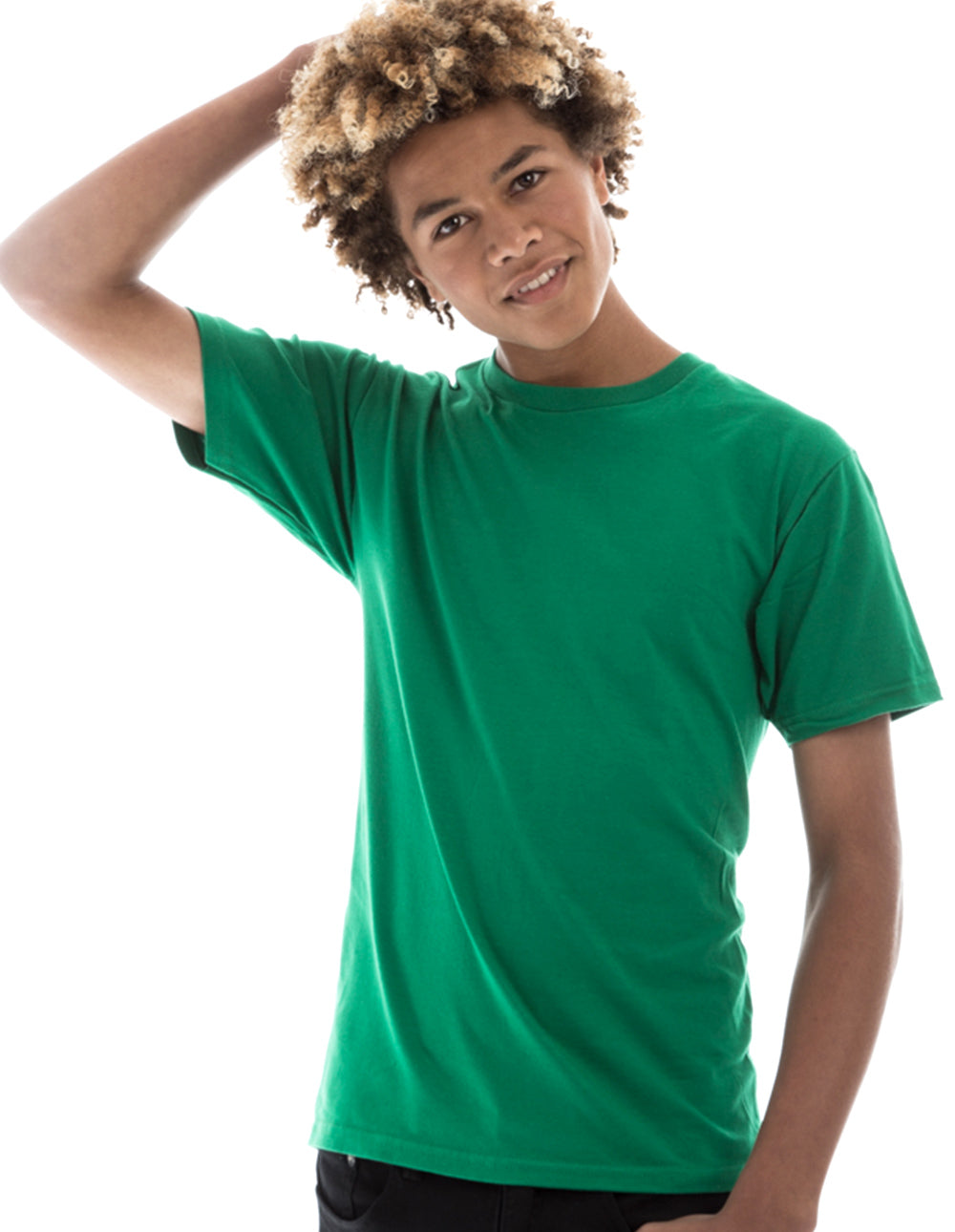 Retro Ring-Spun Crew Neck T-Shirt Black 2100 - Image 12