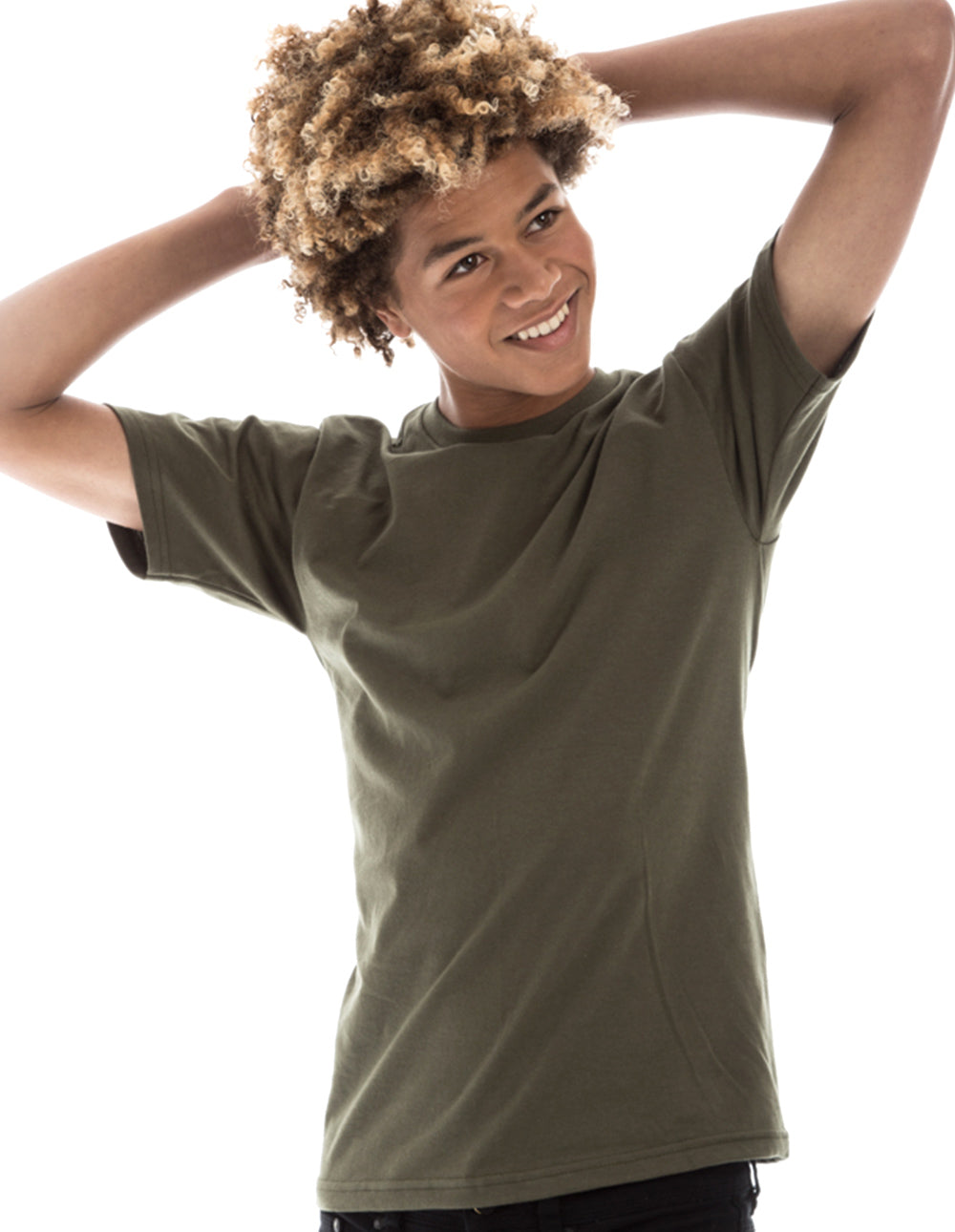 Retro Ring-Spun Crew Neck T-Shirt Black 2100 - Image 18