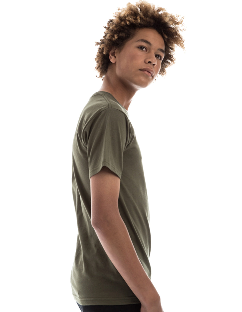Retro Ring-Spun Crew Neck T-Shirt Black 2100 - Image 20