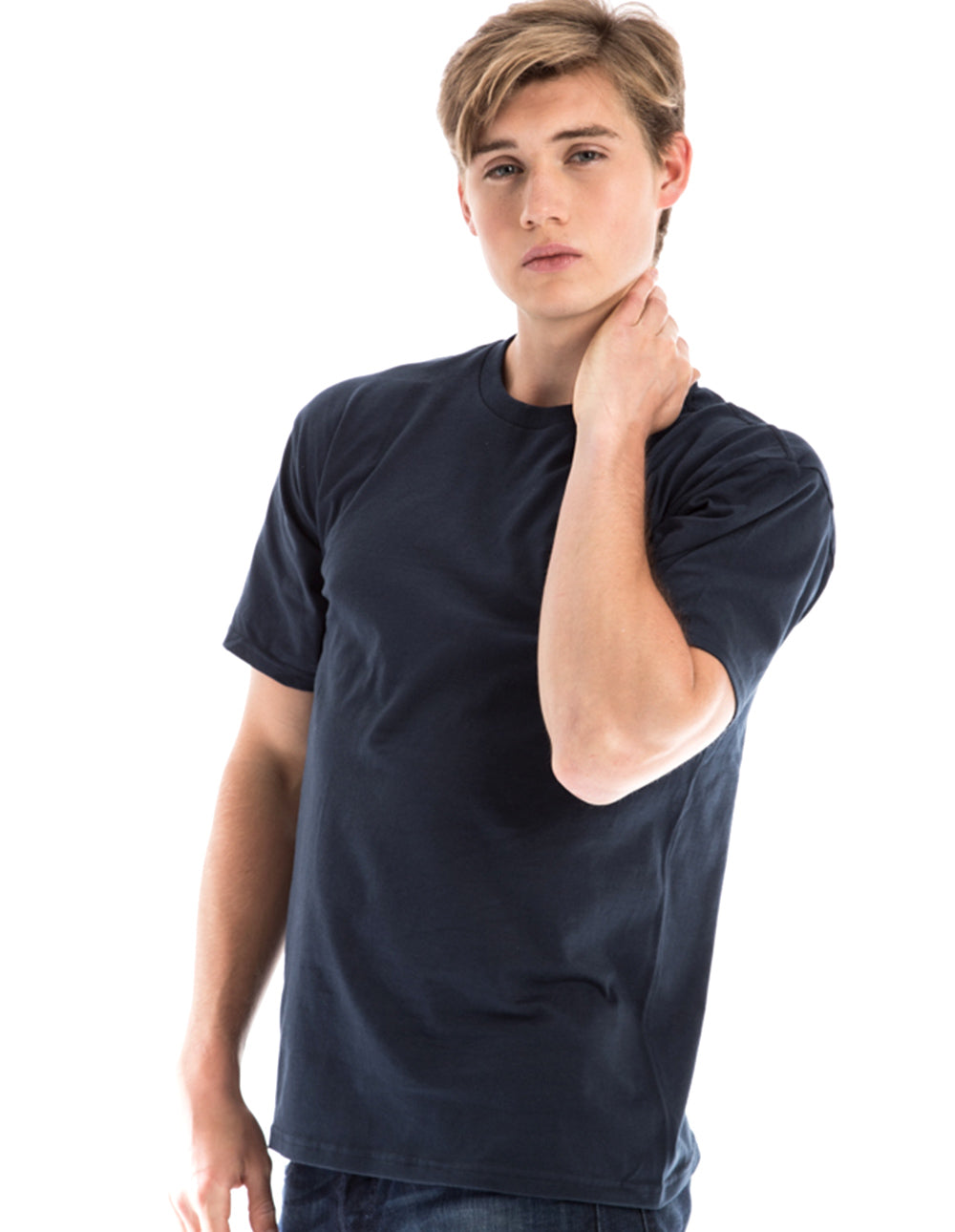 Retro Ring-Spun Crew Neck T-Shirt Black 2100 - Image 21