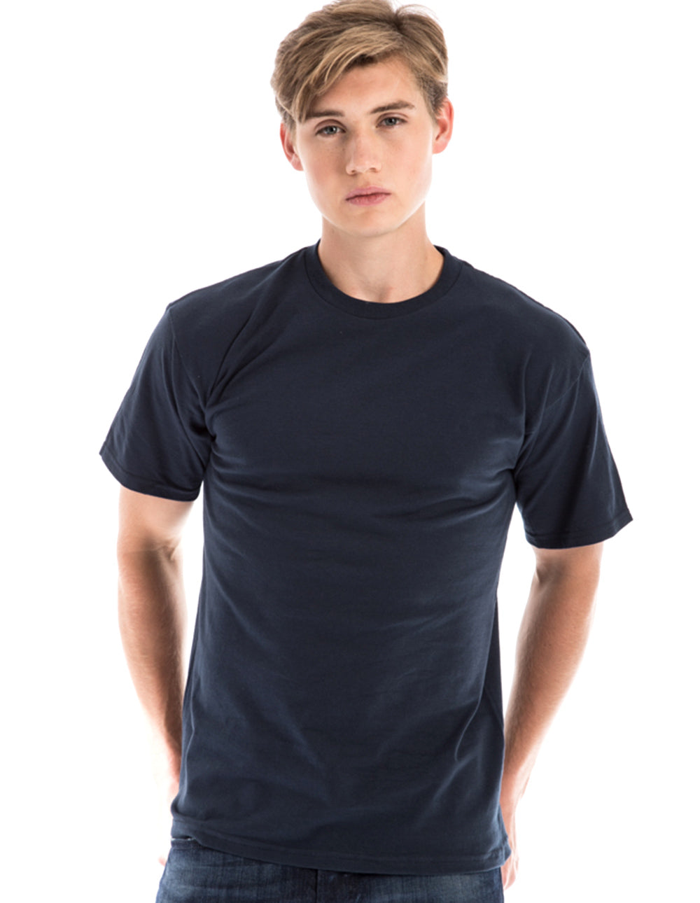 Retro Ring-Spun Crew Neck T-Shirt Black 2100 - Image 22