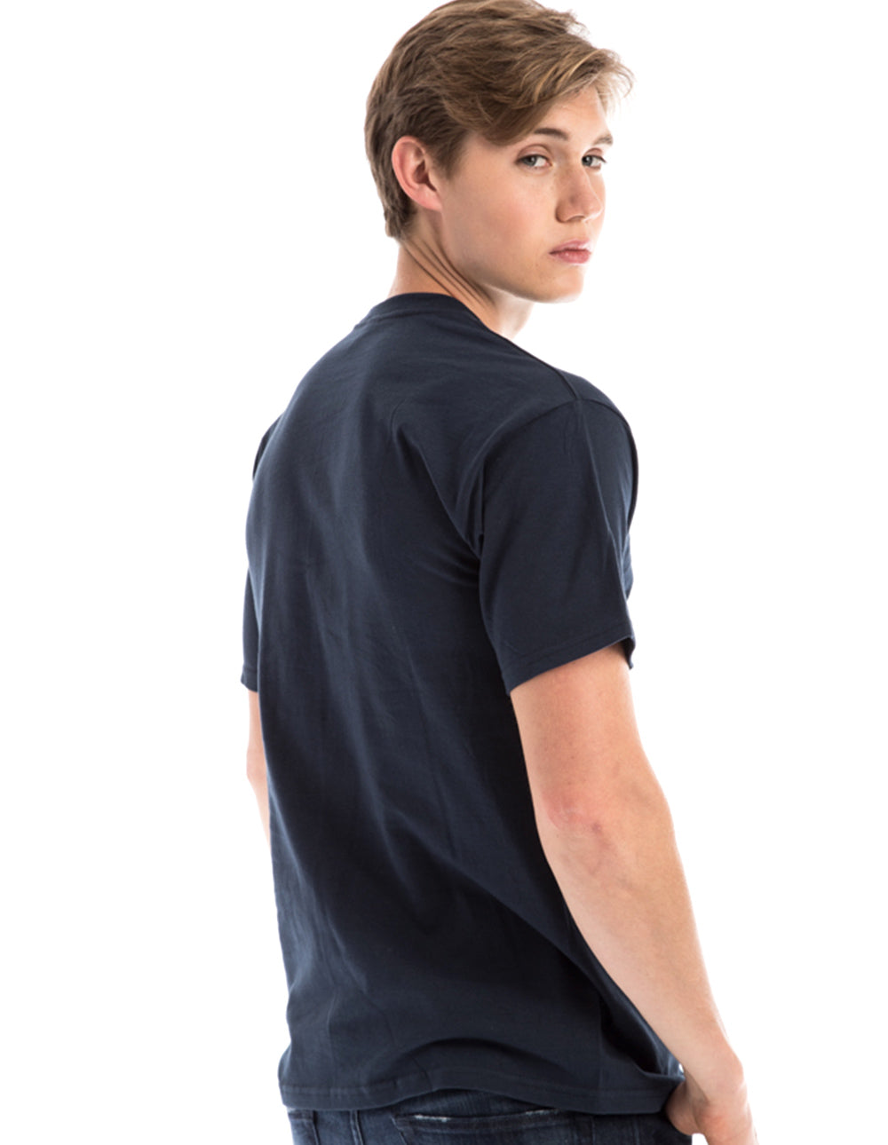 Retro Ring-Spun Crew Neck T-Shirt Black 2100 - Image 23