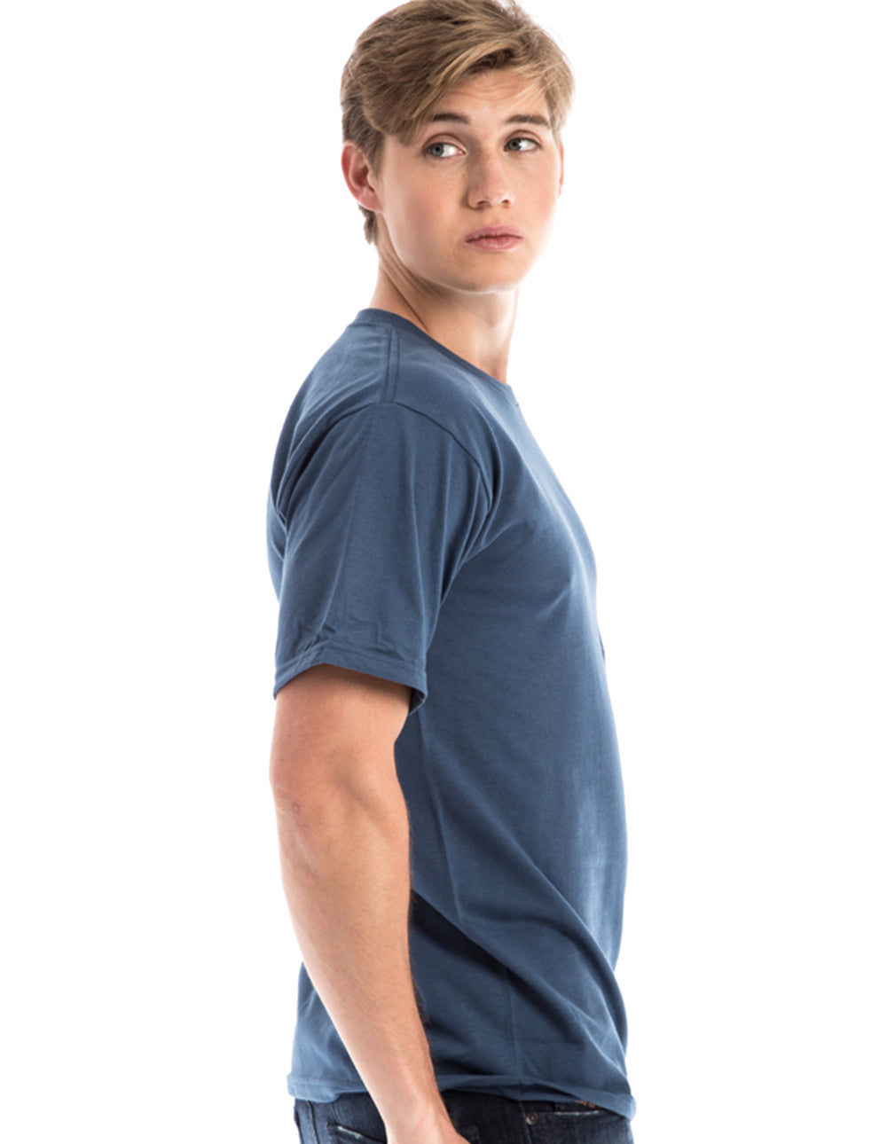 Retro Ring-Spun Crew Neck T-Shirt Black 2100 - Image 27