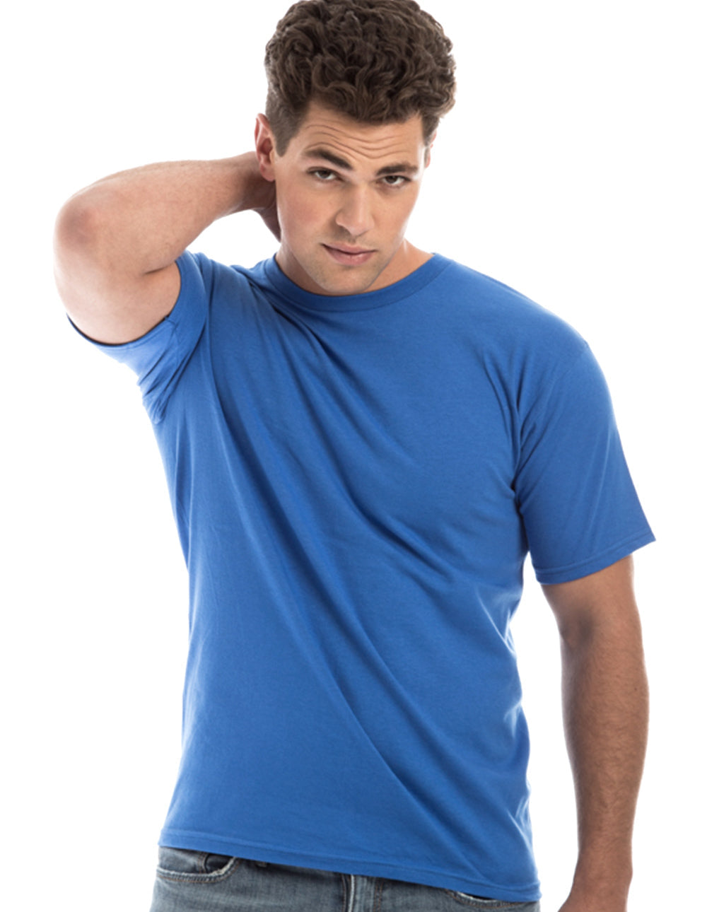 Retro Ring-Spun Crew Neck T-Shirt Black 2100 - Image 38