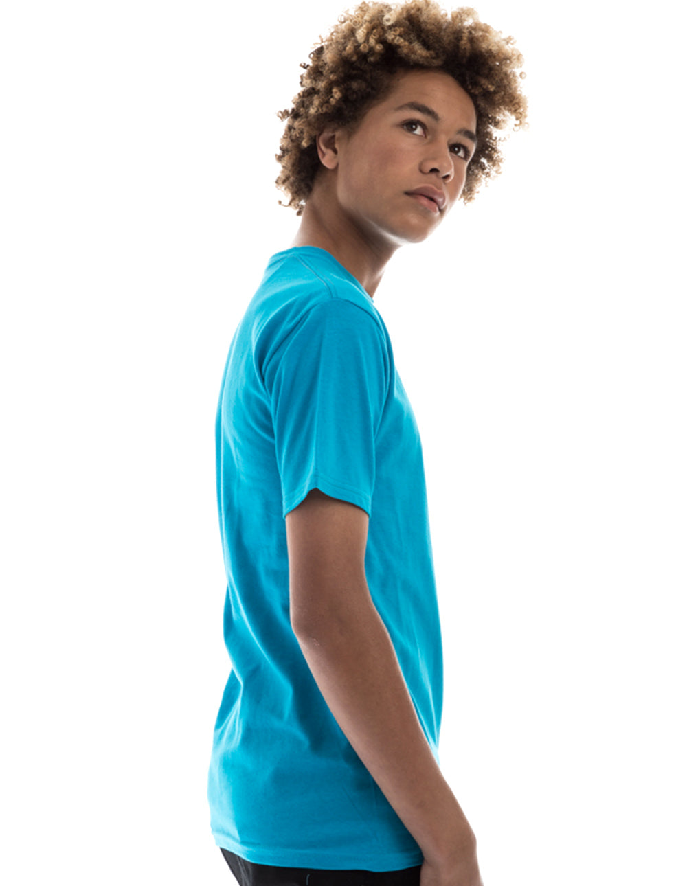 Retro Ring-Spun Crew Neck T-Shirt Black 2100 - Image 34