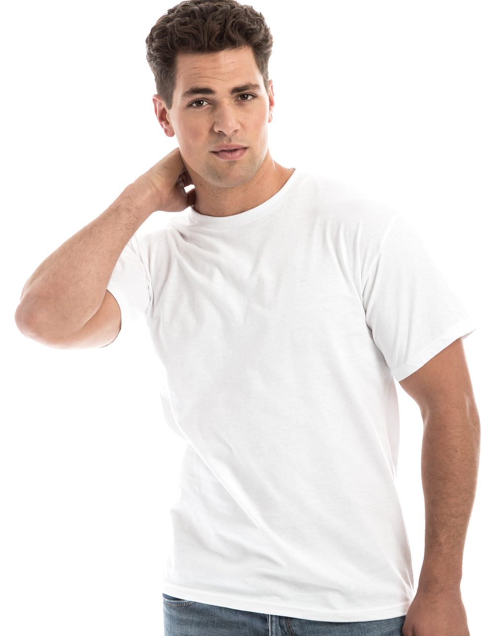 Retro Ring-Spun Crew Neck T-Shirt Black 2100 - Image 30