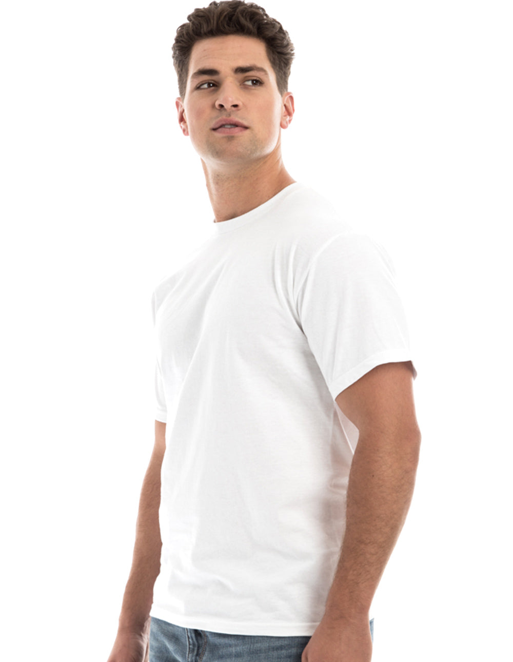 Retro Ring-Spun Crew Neck T-Shirt Black 2100 - Image 29