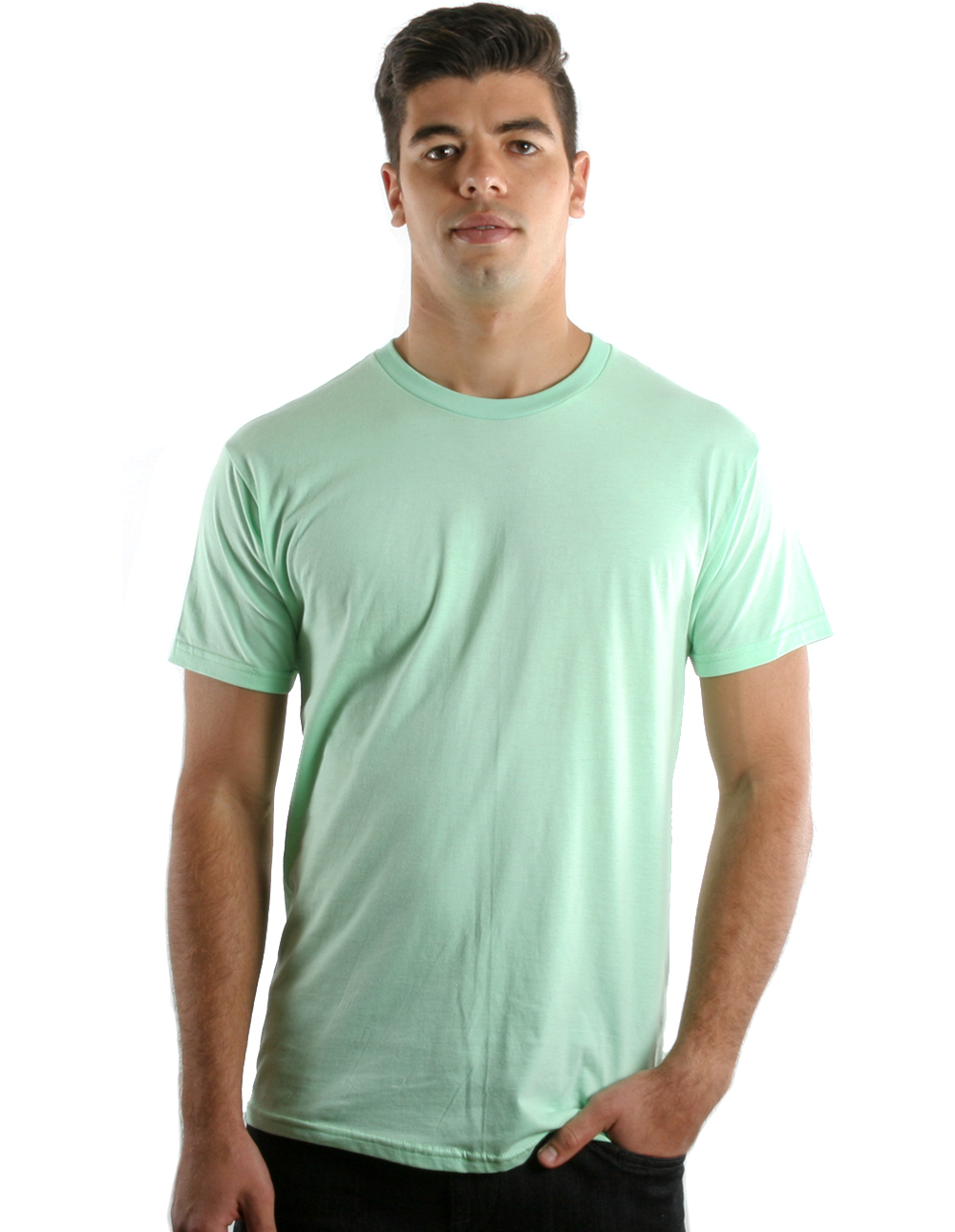Retro Ring-Spun Crew Neck T-Shirt Black 2100 - Image 24