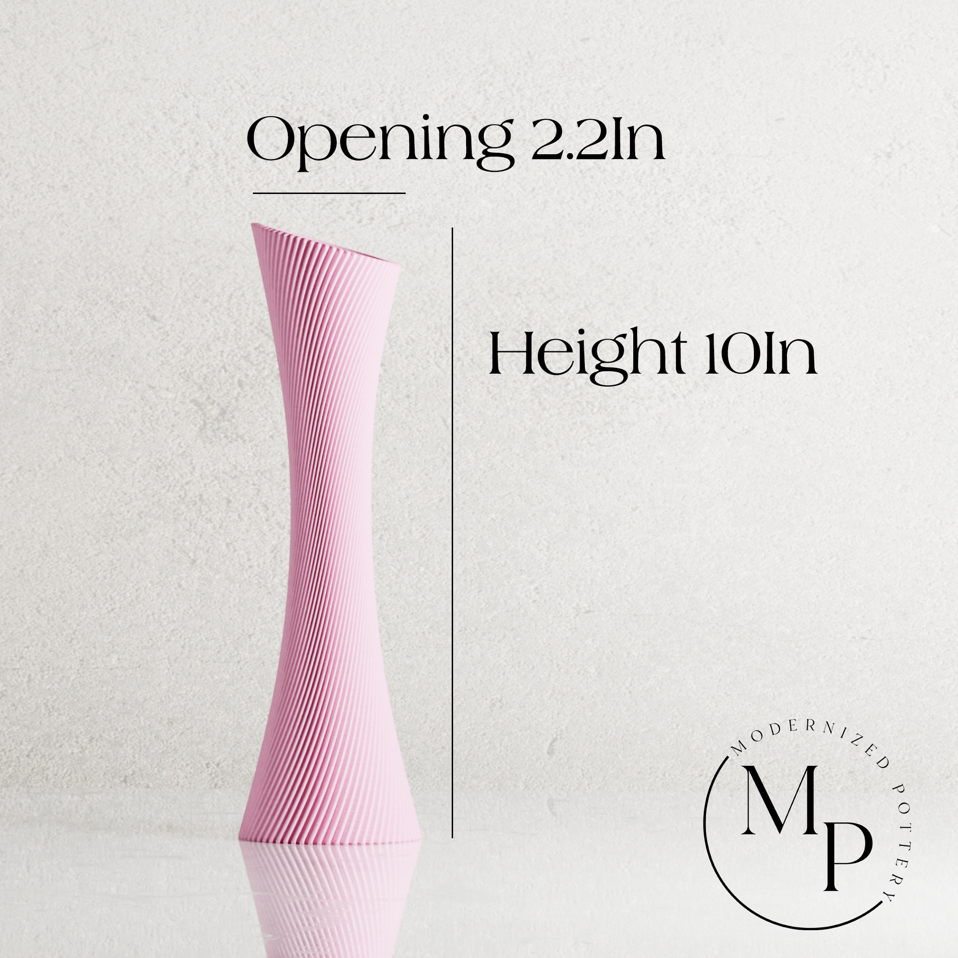 SPIRAL ROSE Vase