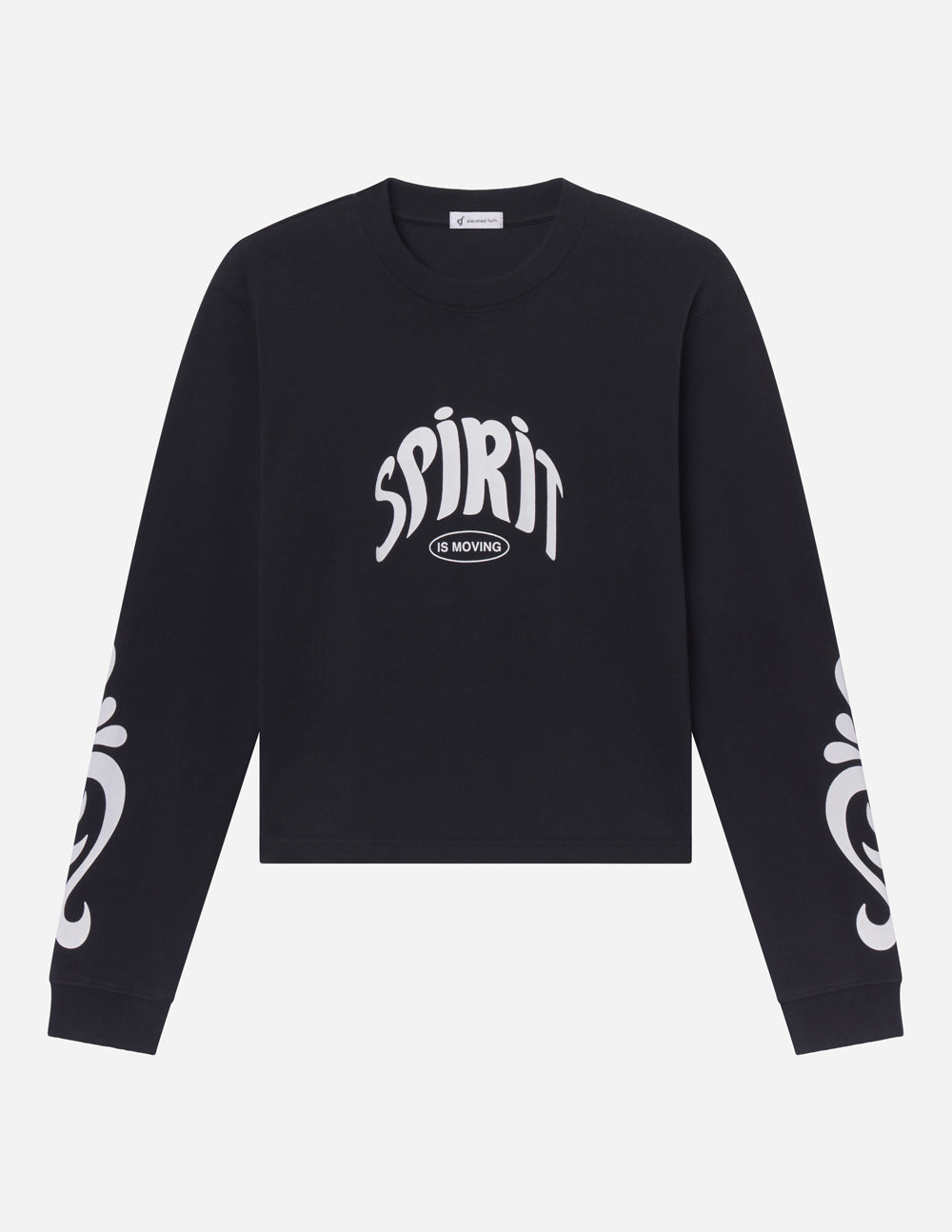 Spirit Is Moving Long Sleeve Heavyweight Cotton Boxy Tee