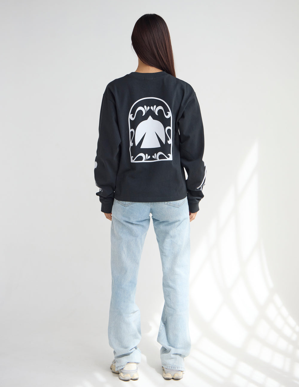 Spirit Is Moving Long Sleeve Heavyweight Cotton Boxy Tee