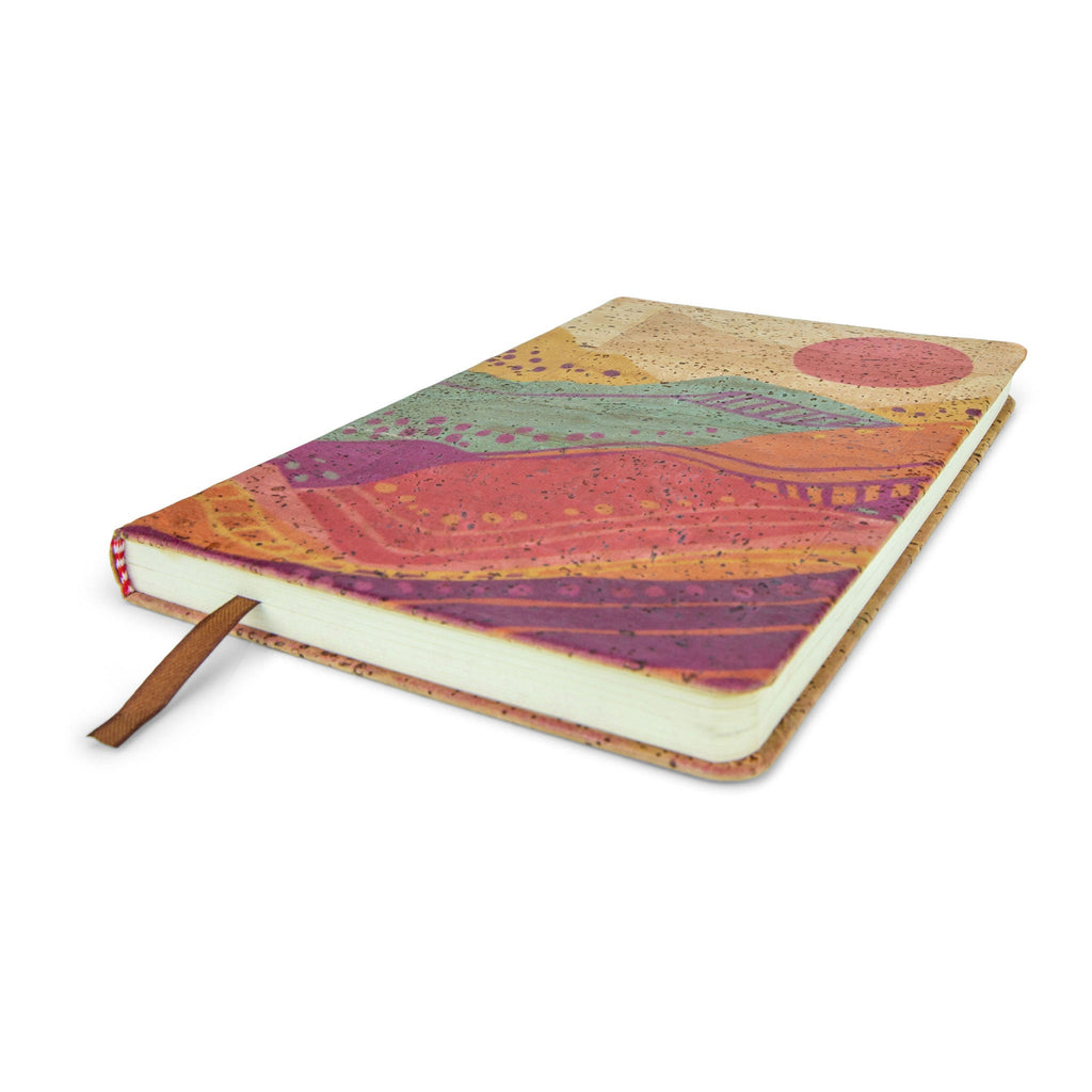 Spirit Rising Cork Journal: Sustainable A5 Bohemian Notebook