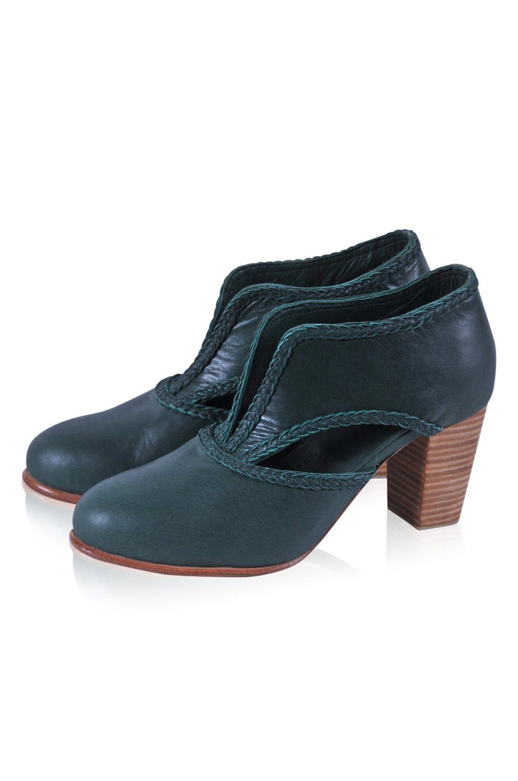 Spirit Walker Leather Heel Booties