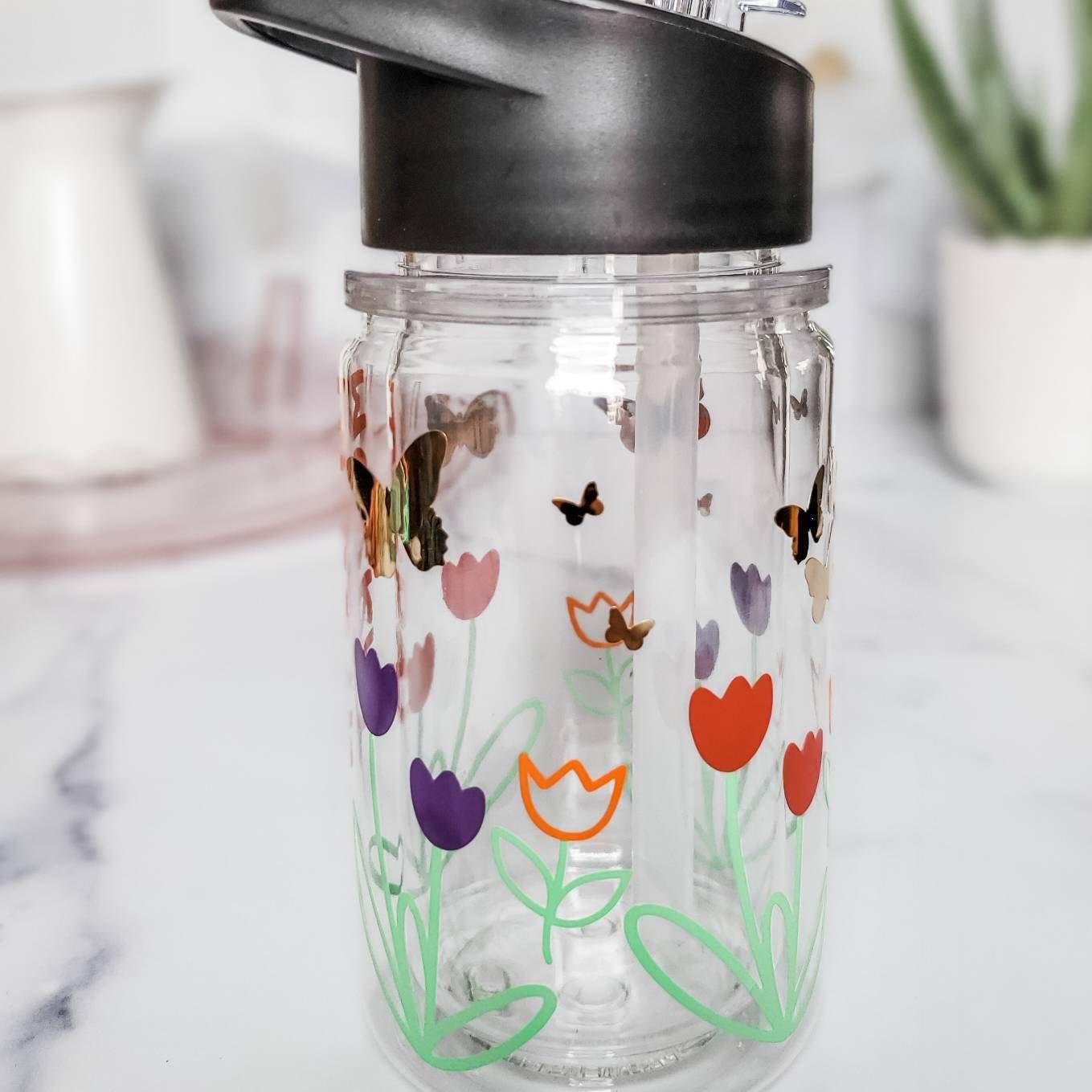Spring Flowers Toddler Straw Cup