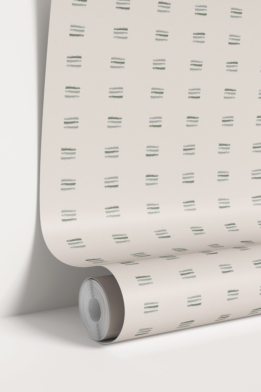 Jasper Geometric Taupe and Off-White Removable Wallpaper