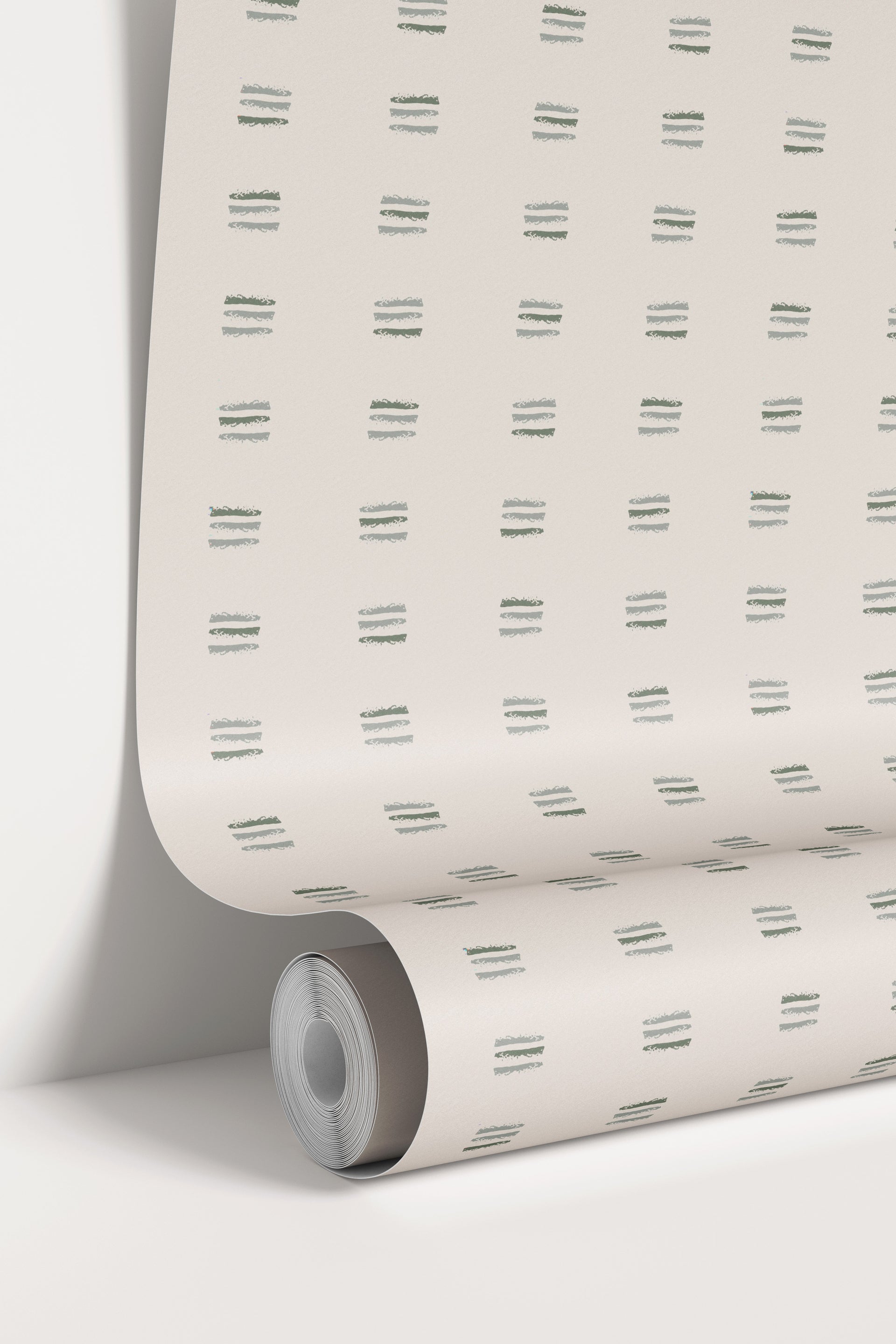 Jasper Geometric Taupe and Off-White Removable Wallpaper