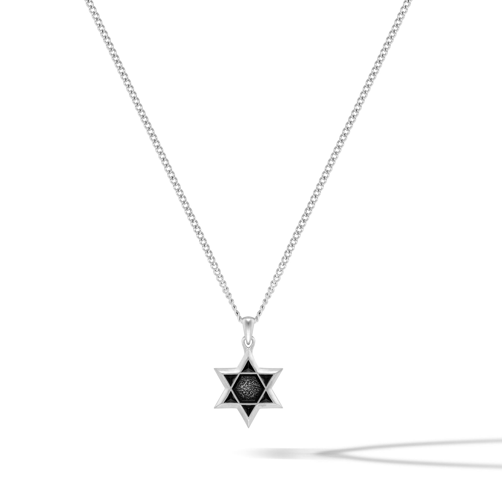 Star of David Pendant Necklace in 925 Sterling Silver