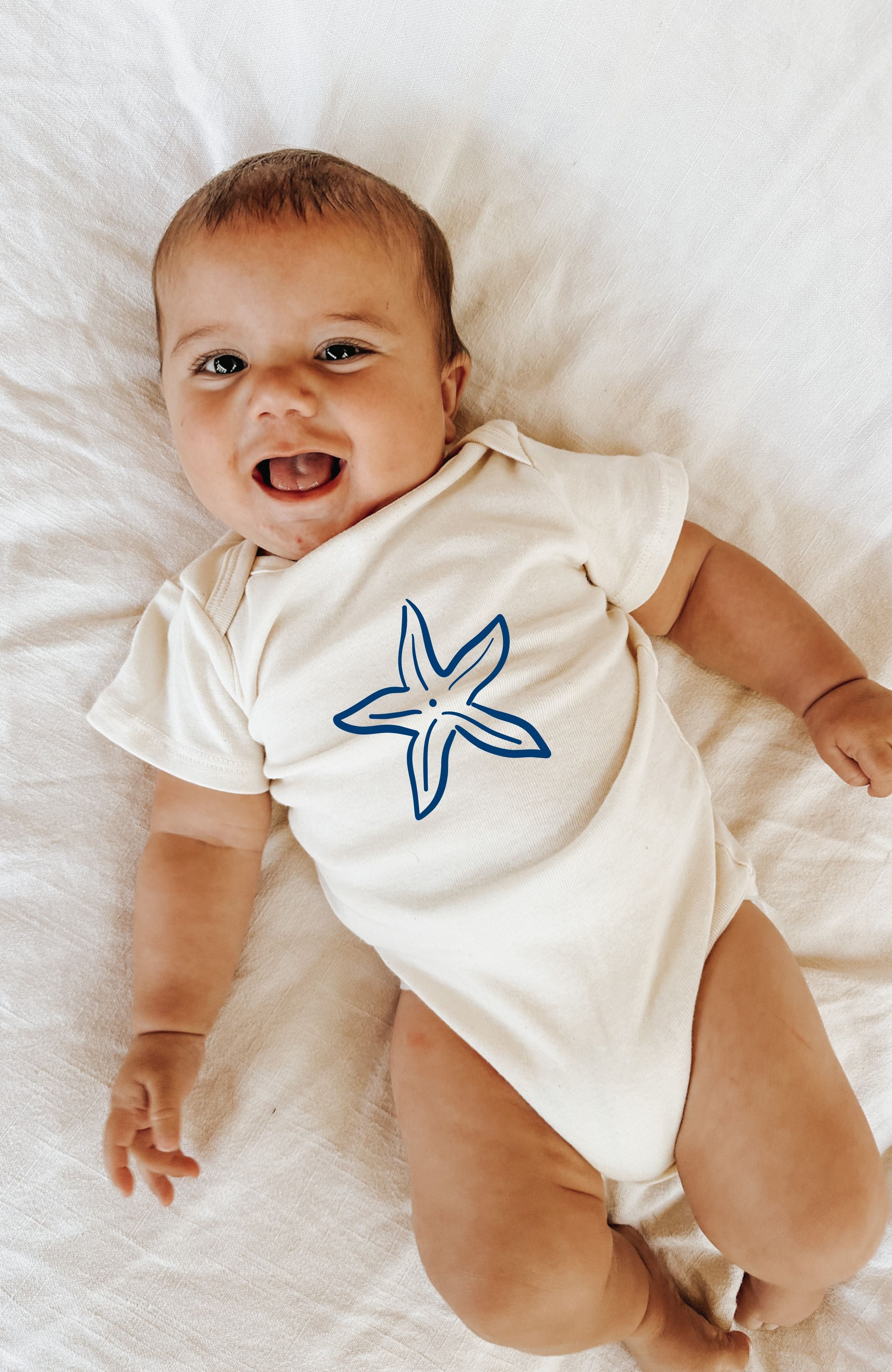 Starfish Organic Cotton Baby Bodysuit