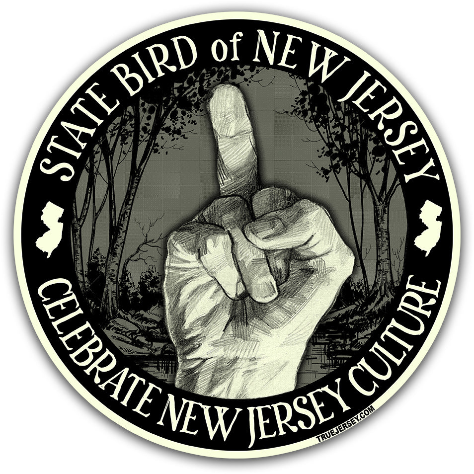A 3x3 inch flexible magnet featuring the New Jersey state bird illustration.