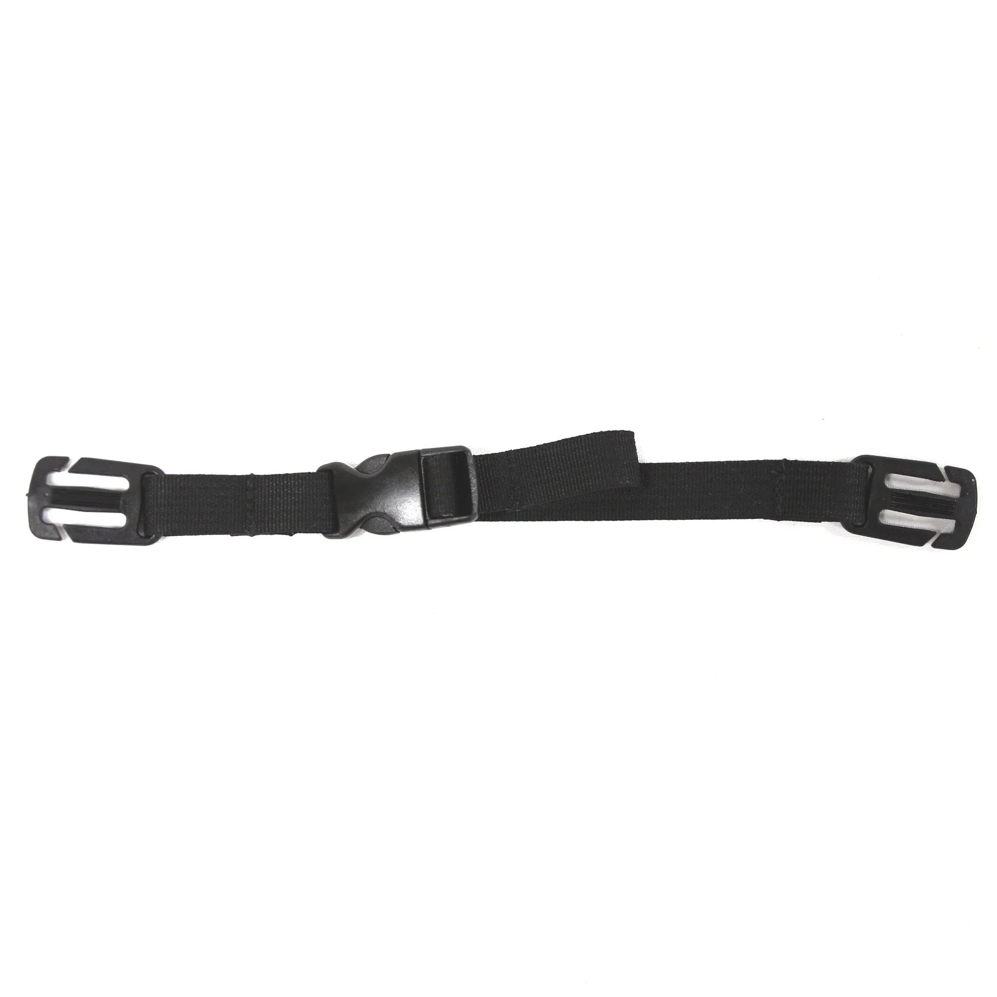 Tactical sternum strap attached to backpack shoulder straps for added support
